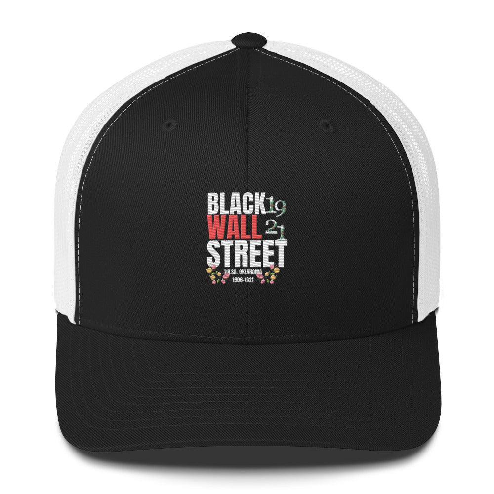 Black Wall Street Trucker Cap - InvestmenTees