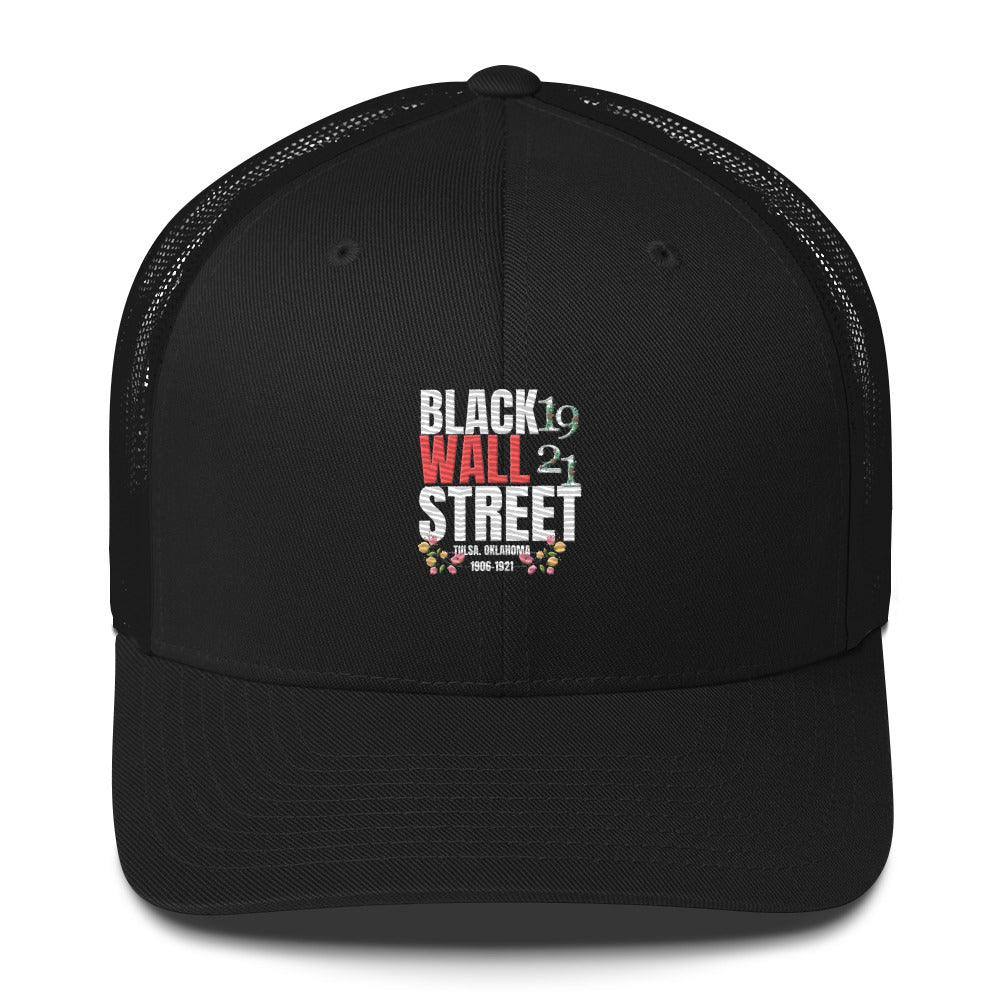 Black Wall Street Trucker Cap - InvestmenTees