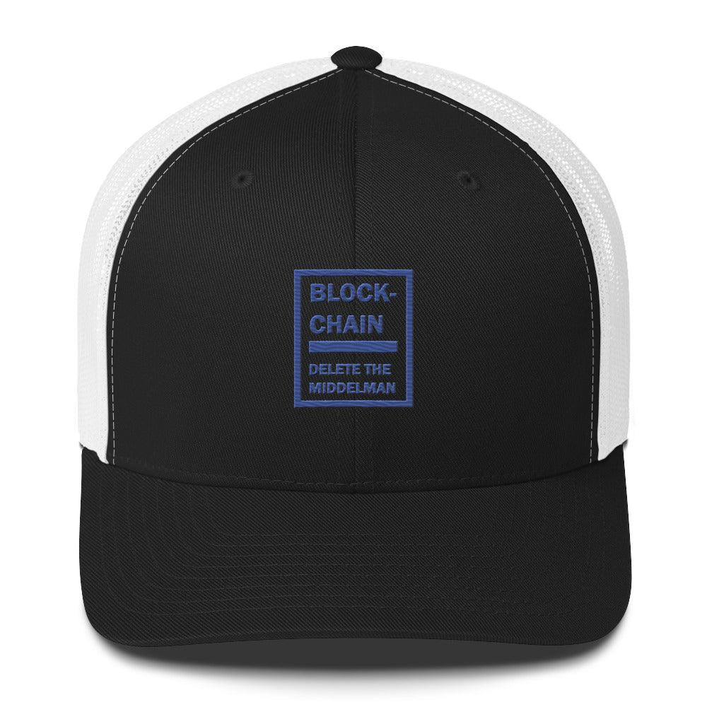 Blockchain Middleman Trucker Cap - InvestmenTees