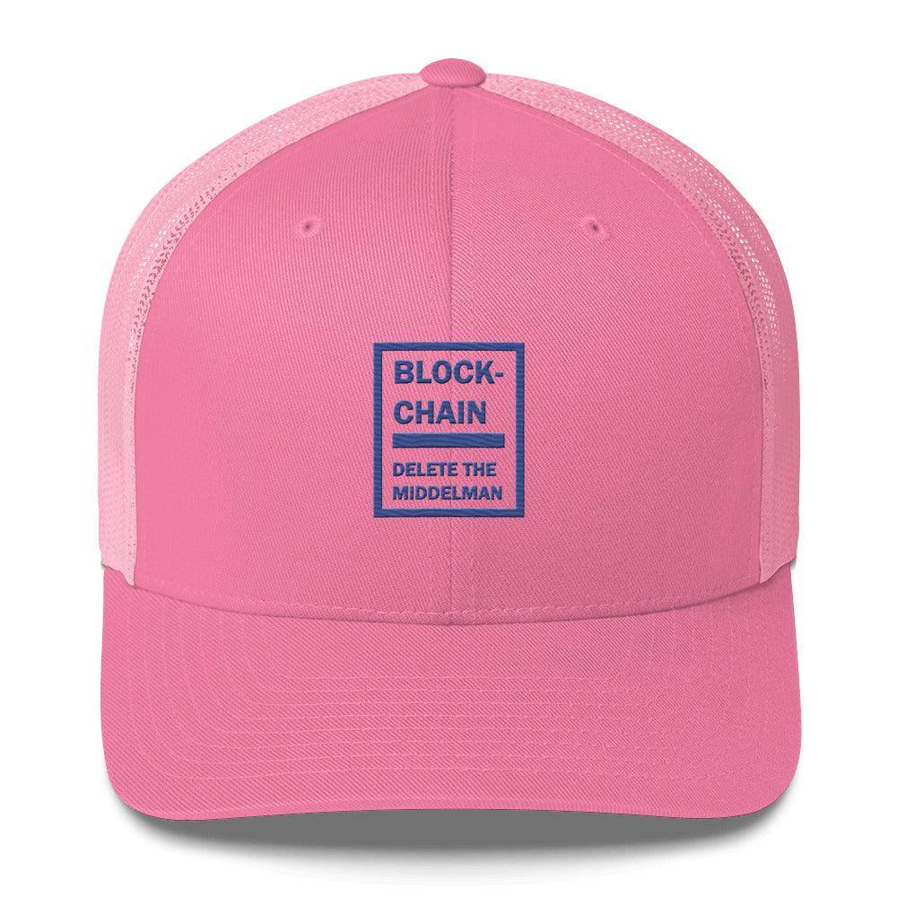 Blockchain Middleman Trucker Cap - InvestmenTees