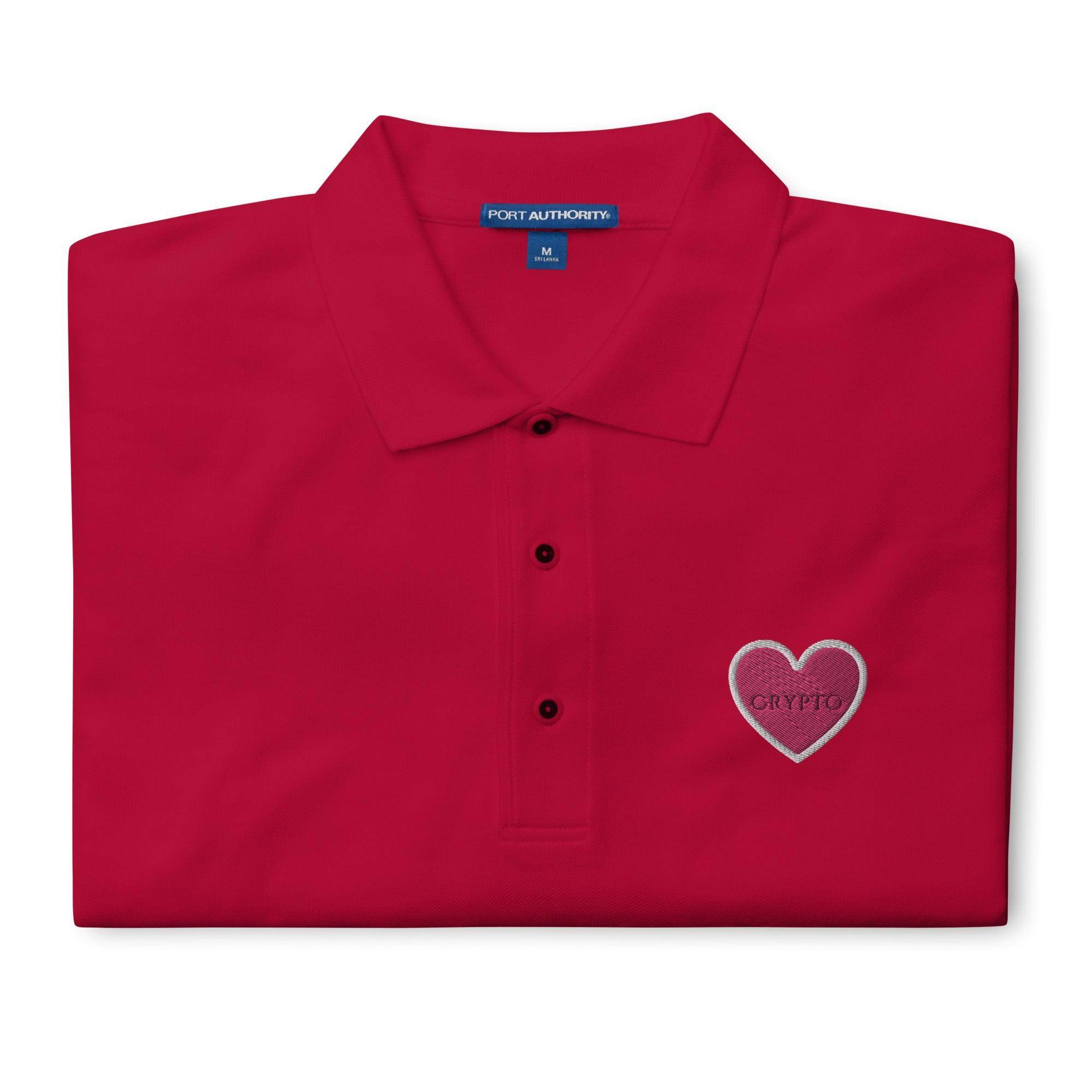 Crypto Heart Polo Shirt - InvestmenTees