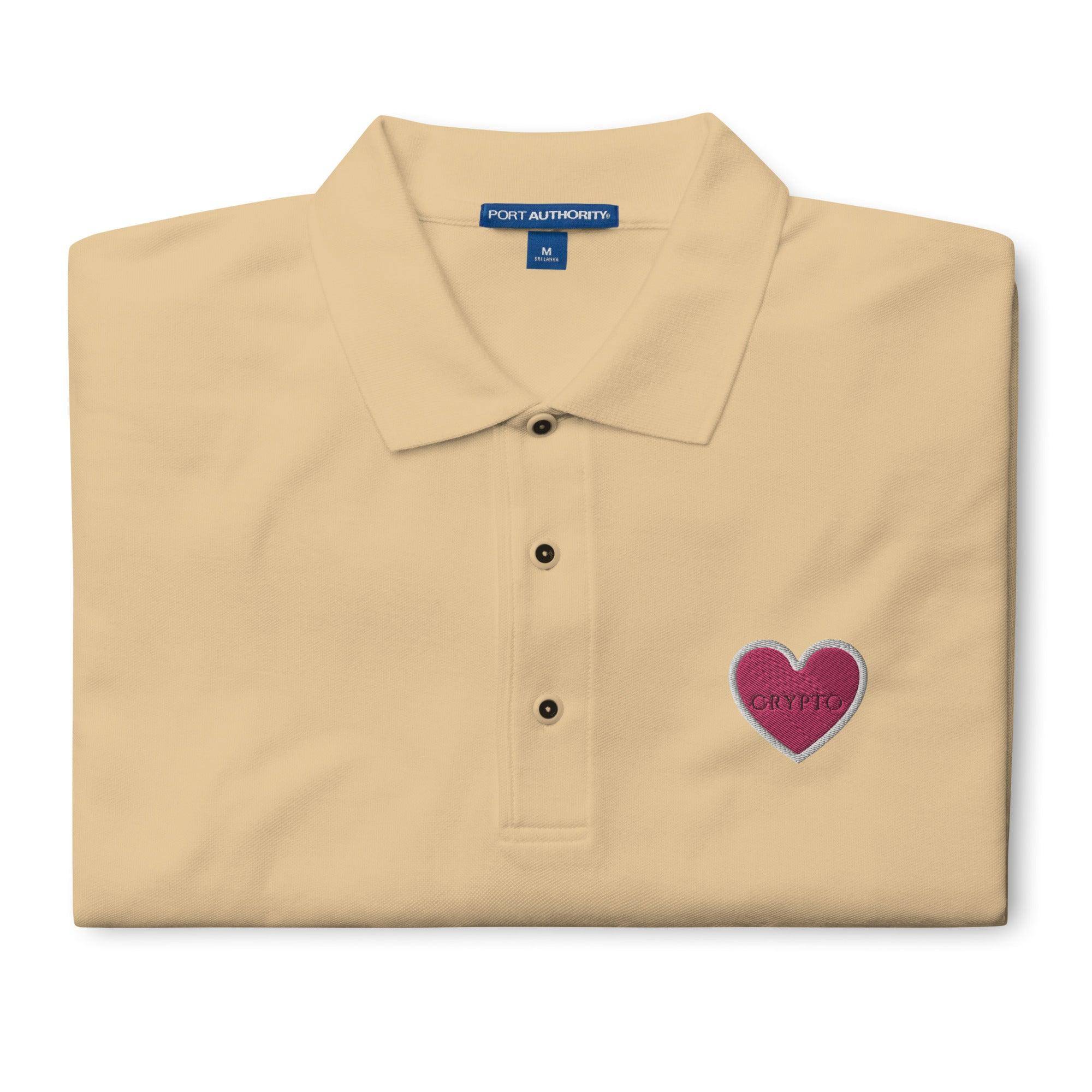 Crypto Heart Polo Shirt - InvestmenTees