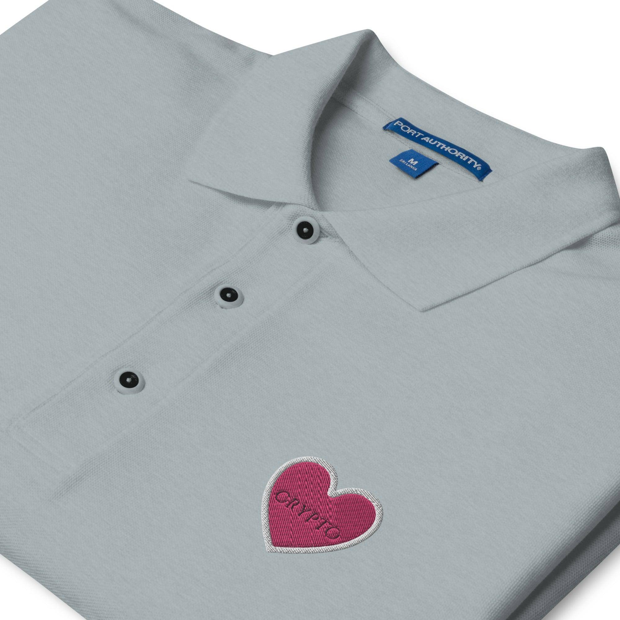 Crypto Heart Polo Shirt - InvestmenTees