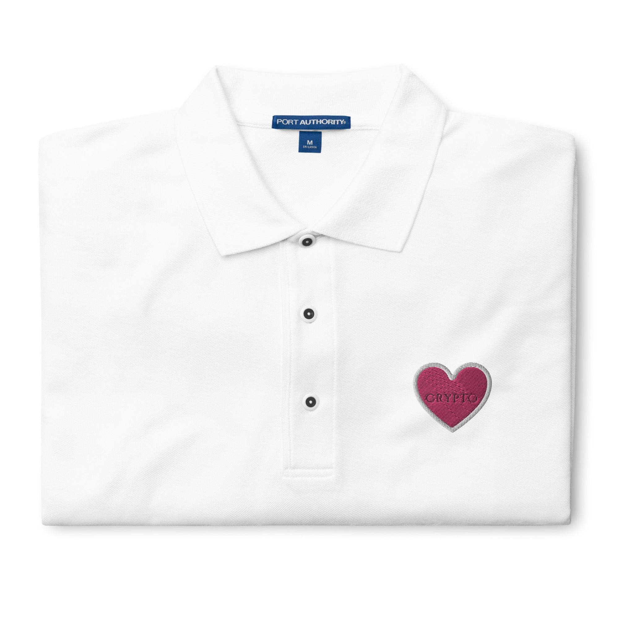 Crypto Heart Polo Shirt - InvestmenTees