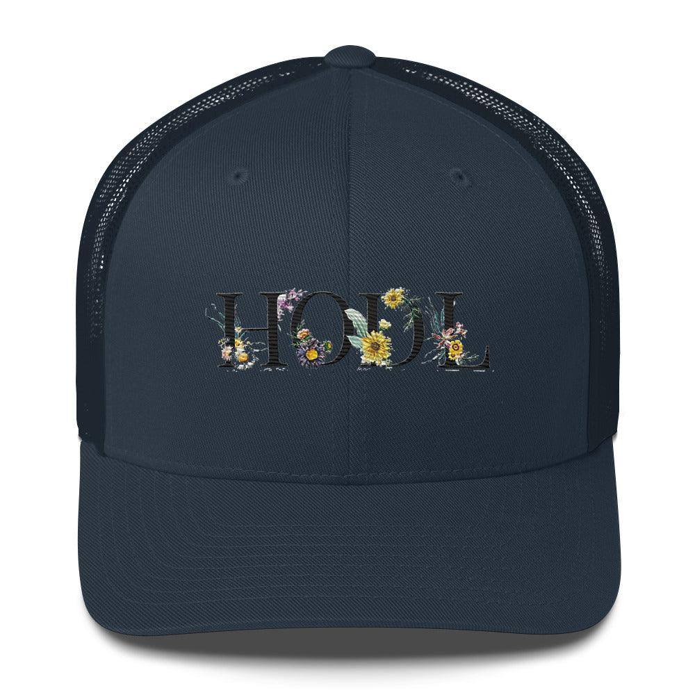 HODL Flowers Trucker Cap - InvestmenTees