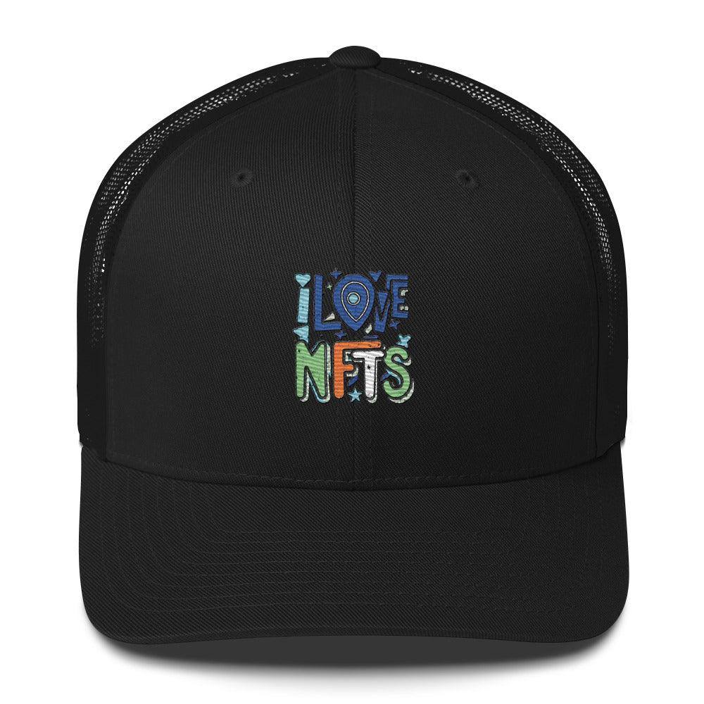 I Love NFT's Trucker Cap - InvestmenTees