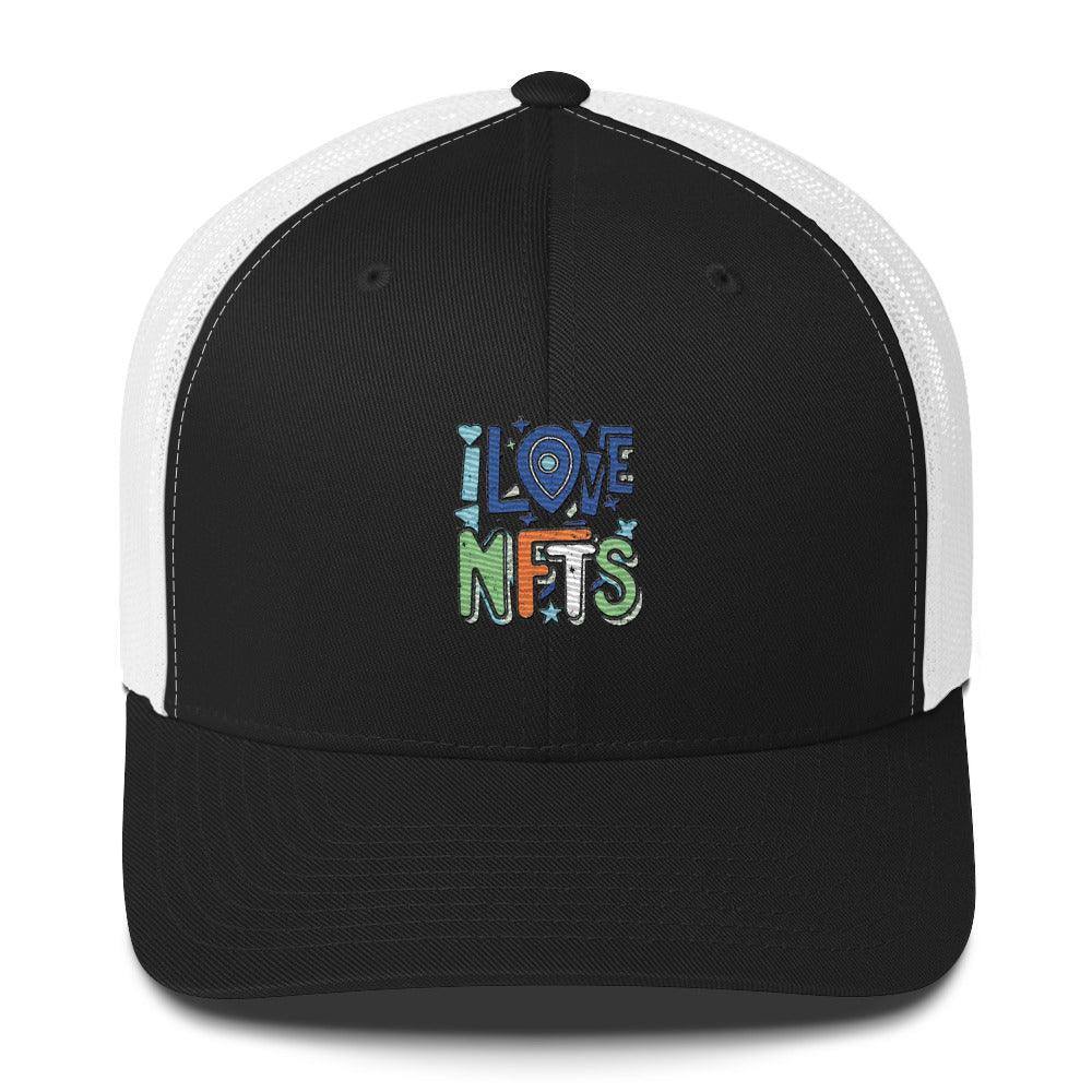 I Love NFT's Trucker Cap - InvestmenTees