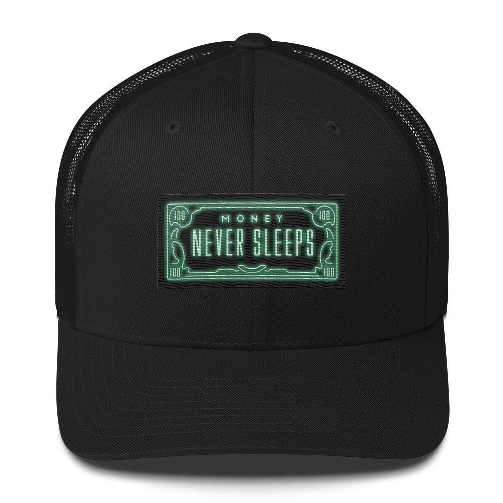 Money Never Sleeps Trucker Cap - InvestmenTees