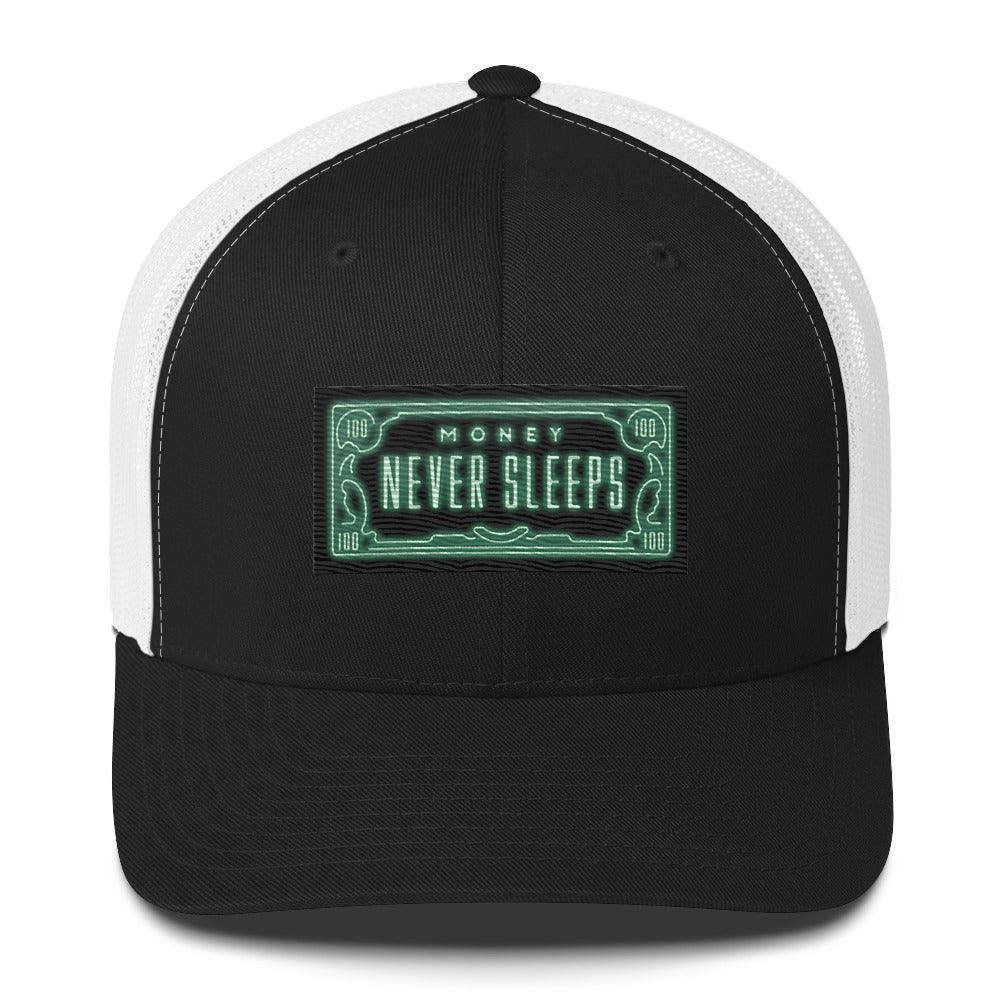 Money Never Sleeps Trucker Cap - InvestmenTees