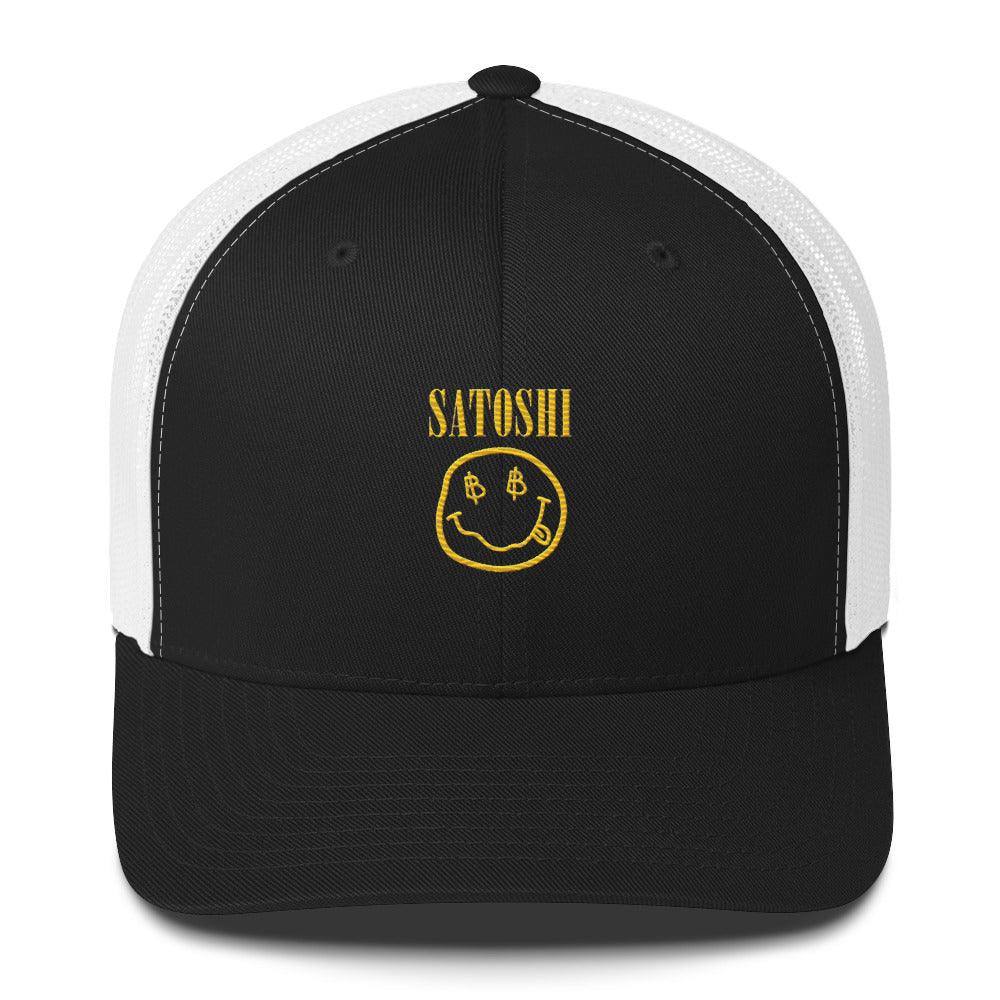 Satoshi Smilie Face Trucker Cap - InvestmenTees