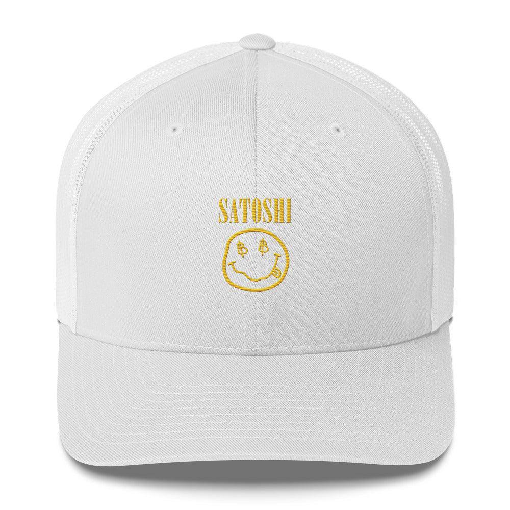 Satoshi Smilie Face Trucker Cap - InvestmenTees