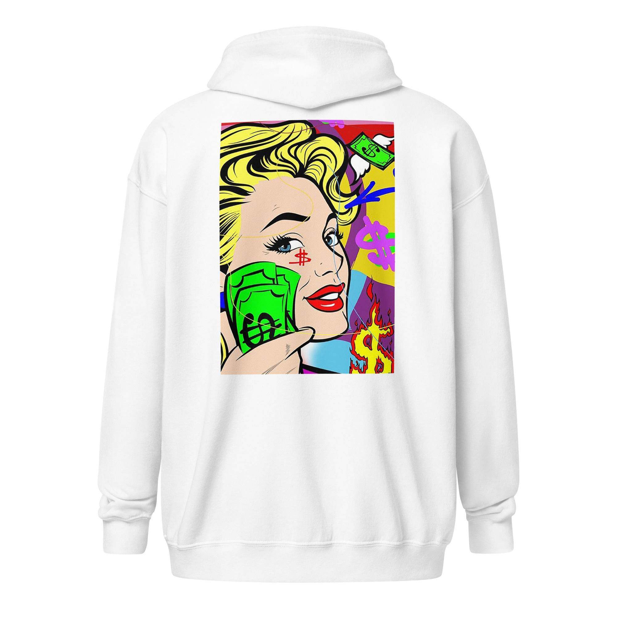 Animated Currency Zip Up Hoodie - InvestmenTees