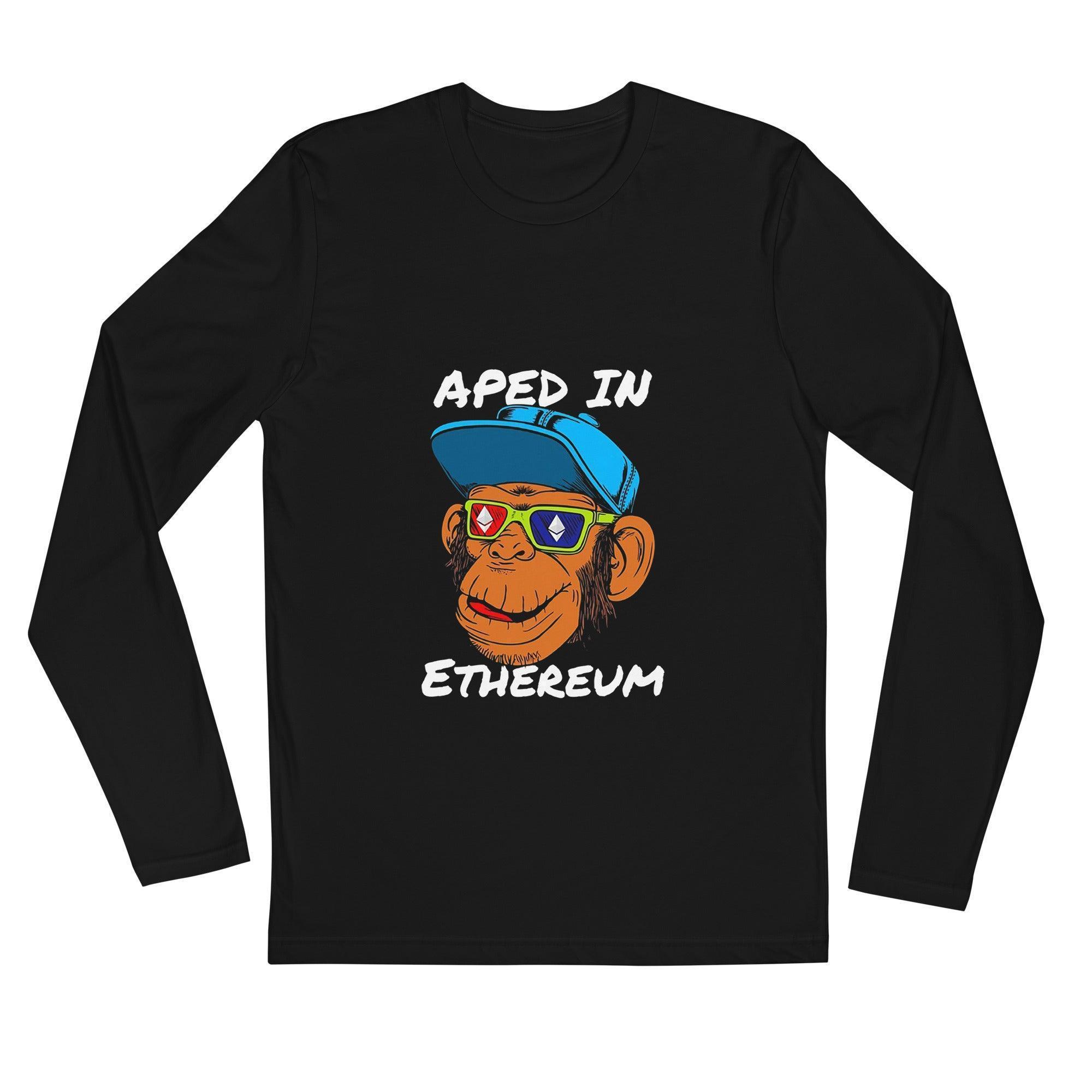 Aped In Ethereum Long Sleeve T-Shirt - InvestmenTees