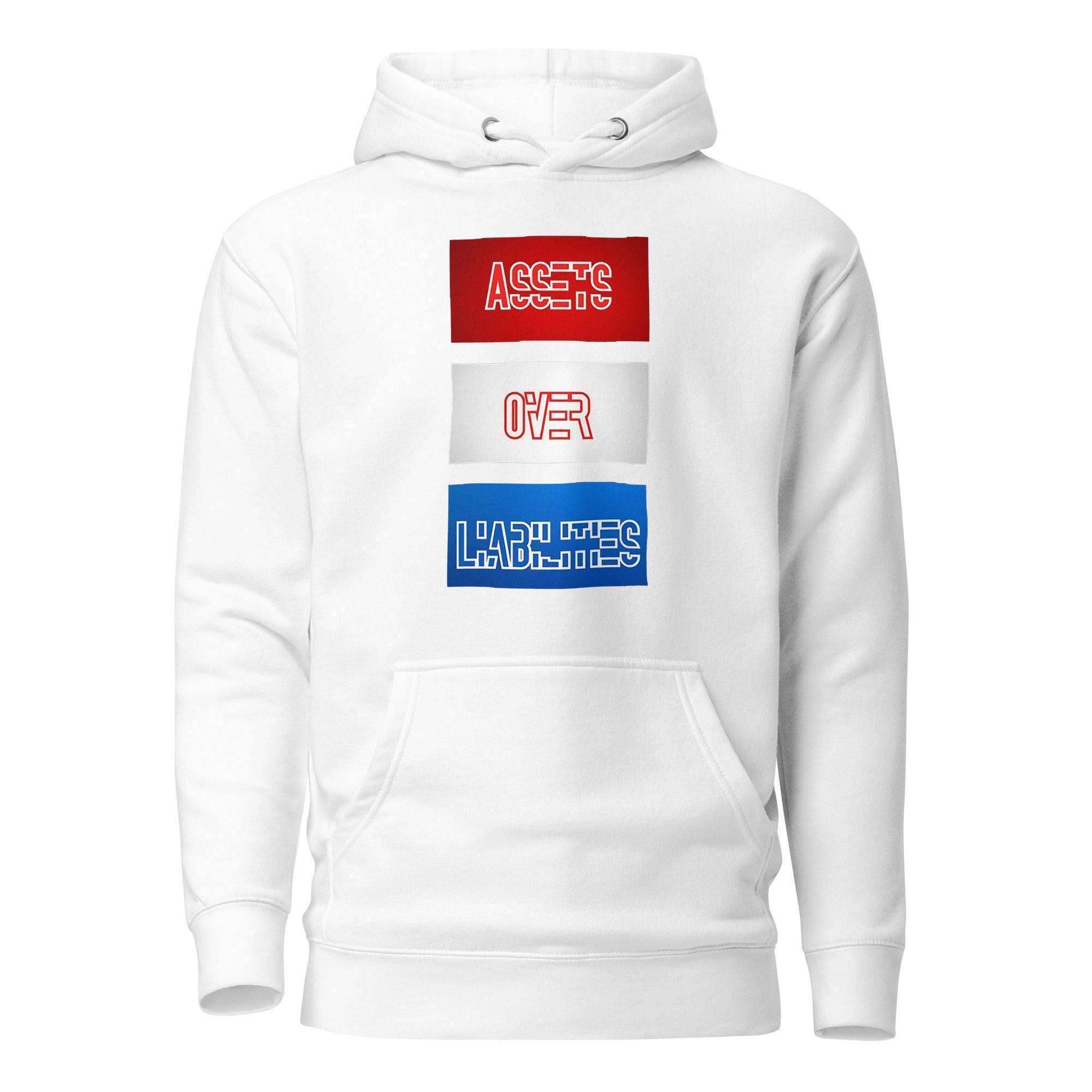 Assets Over Liabilities Stacked Pullover Hoodie - InvestmenTees