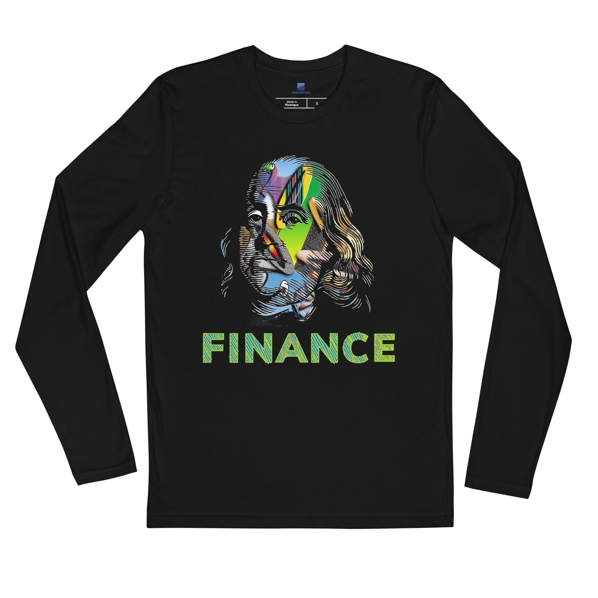 Ben Franklin Finance Long Sleeve T-Shirt - InvestmenTees