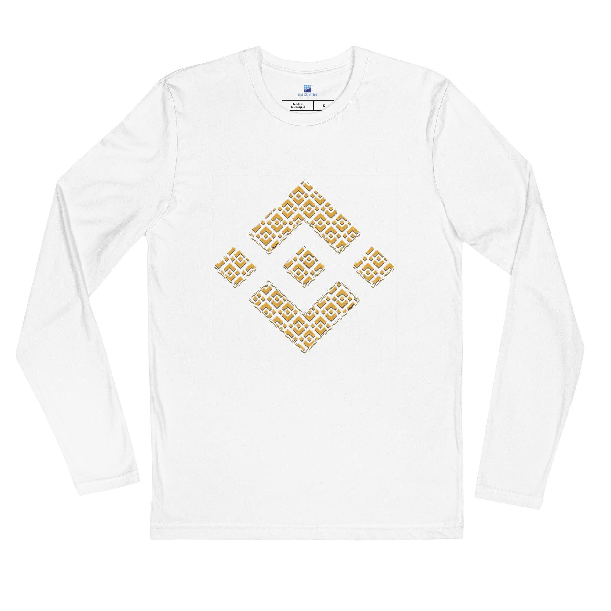 Binance Mosaic Long Sleeve T-Shirt - InvestmenTees
