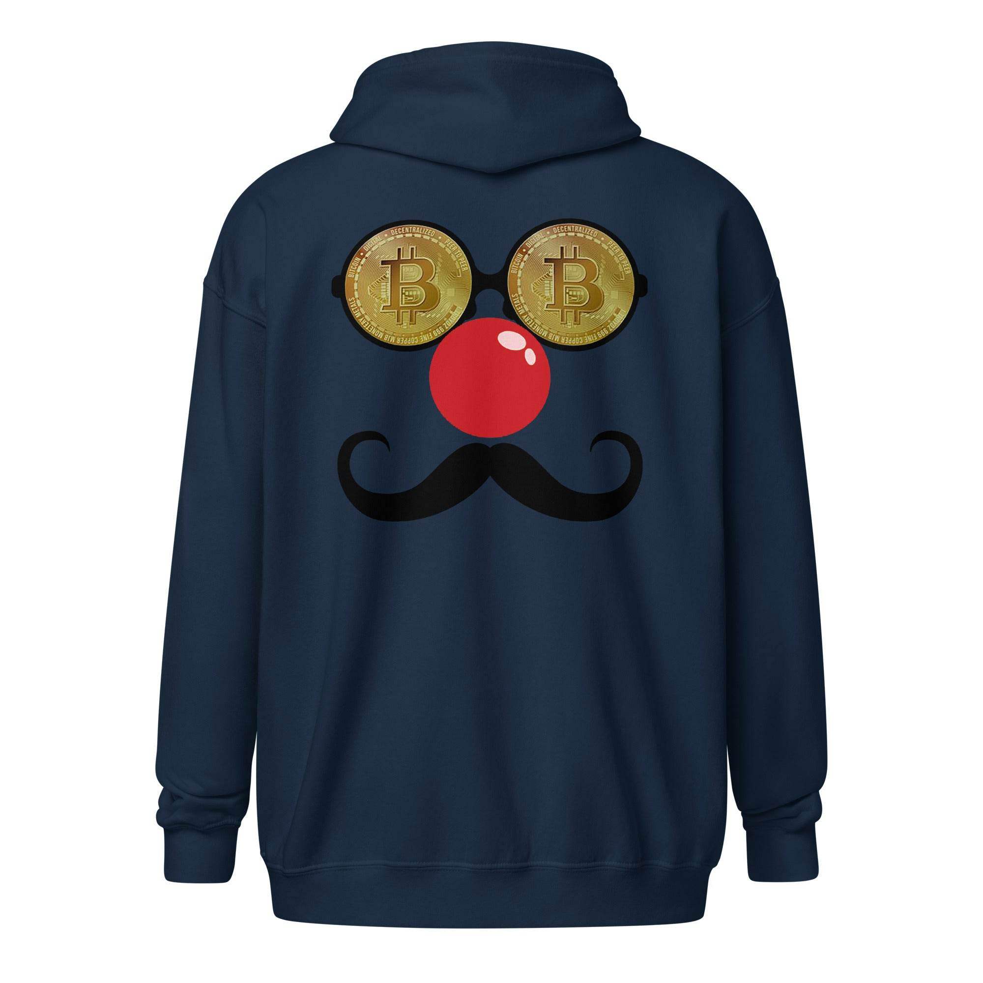 Bitcoin Disguise Zip Up Hoodie - InvestmenTees