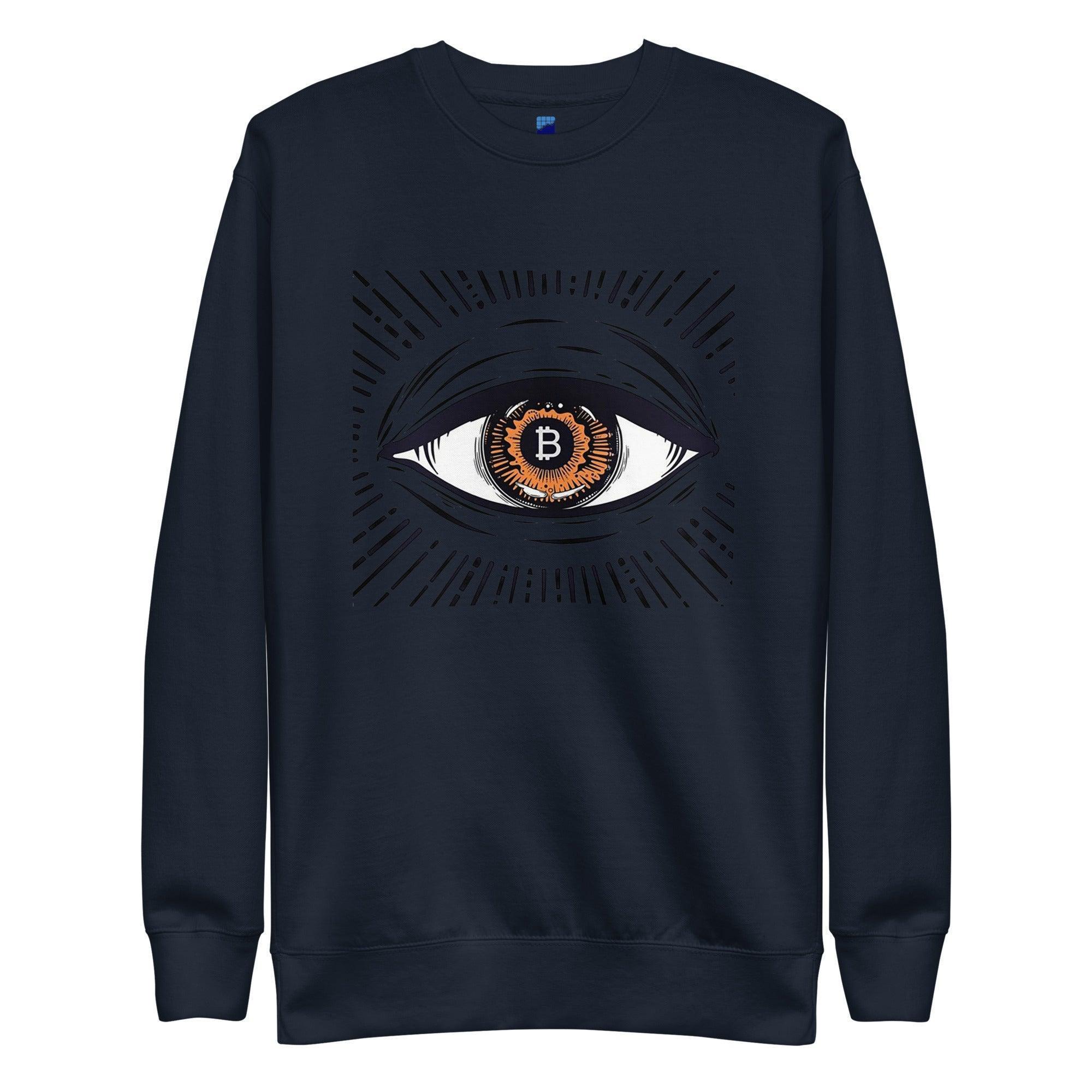 Bitcoin Eye Sweatshirt - InvestmenTees