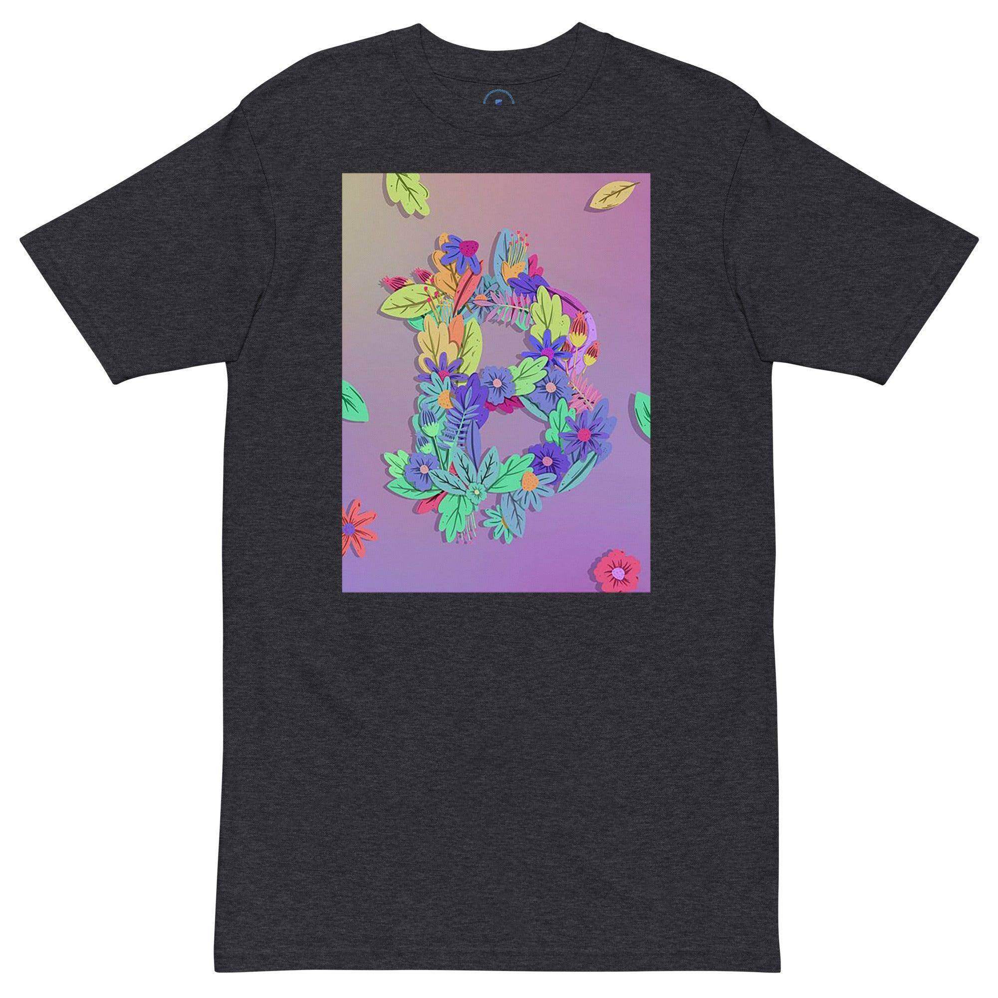 Bitcoin Flowers Art T-Shirt - InvestmenTees