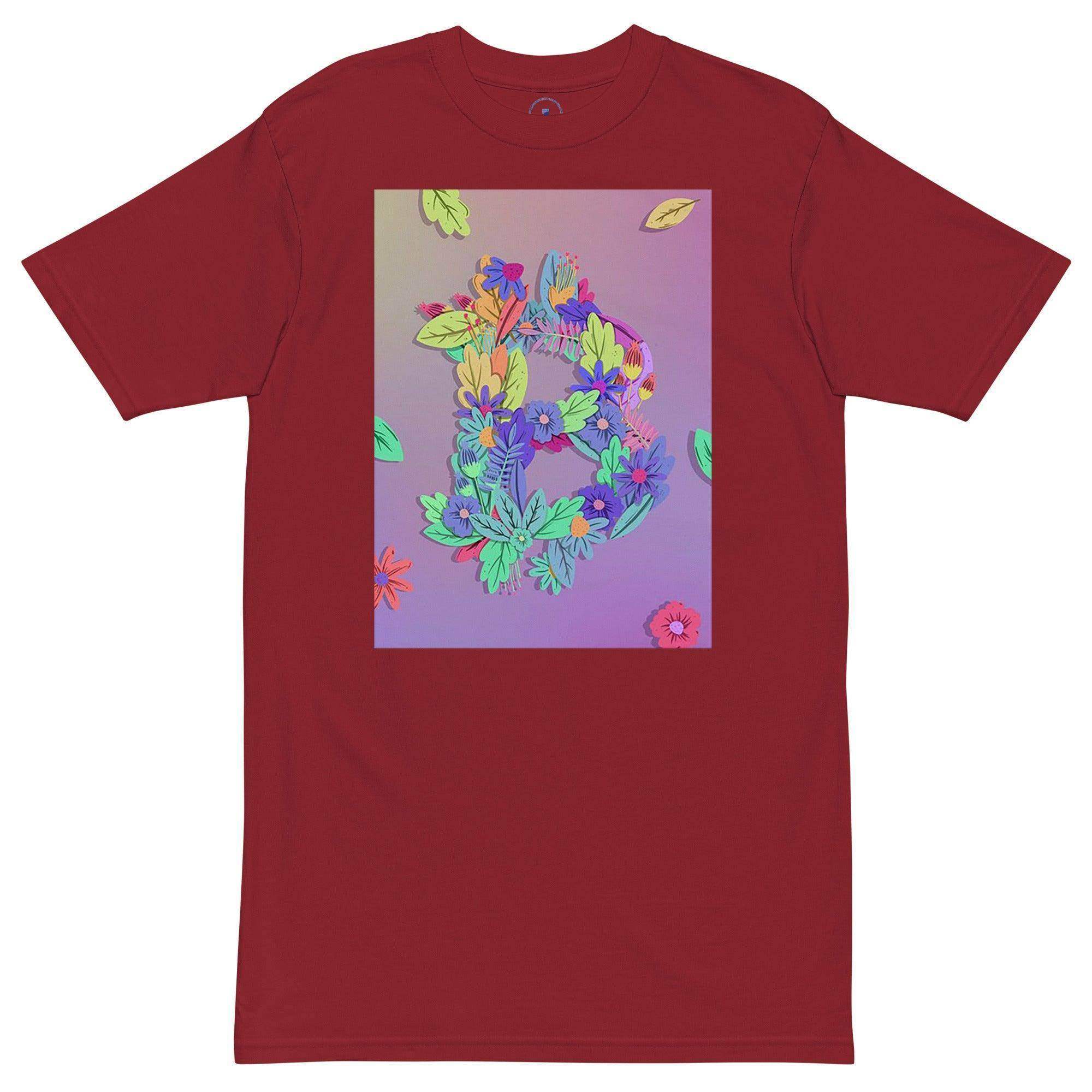 Bitcoin Flowers Art T-Shirt - InvestmenTees