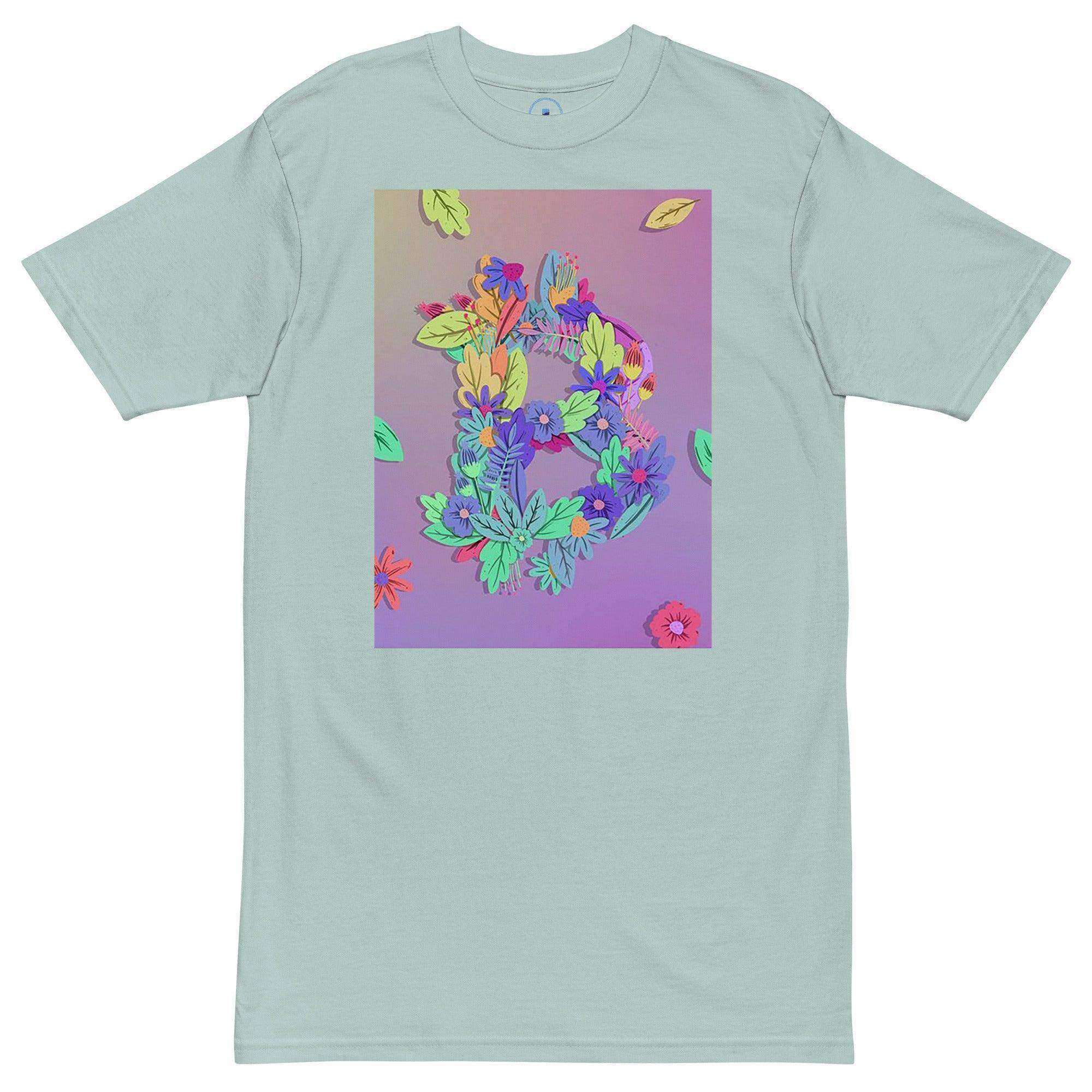 Bitcoin Flowers Art T-Shirt - InvestmenTees