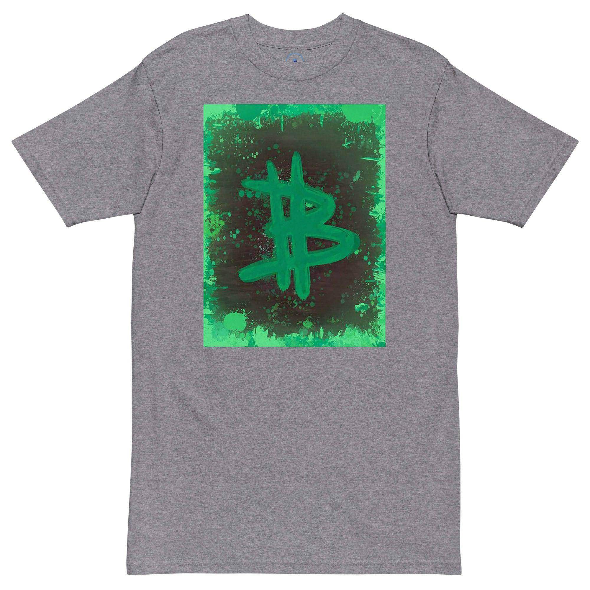 Bitcoin Green Art T-Shirt - InvestmenTees