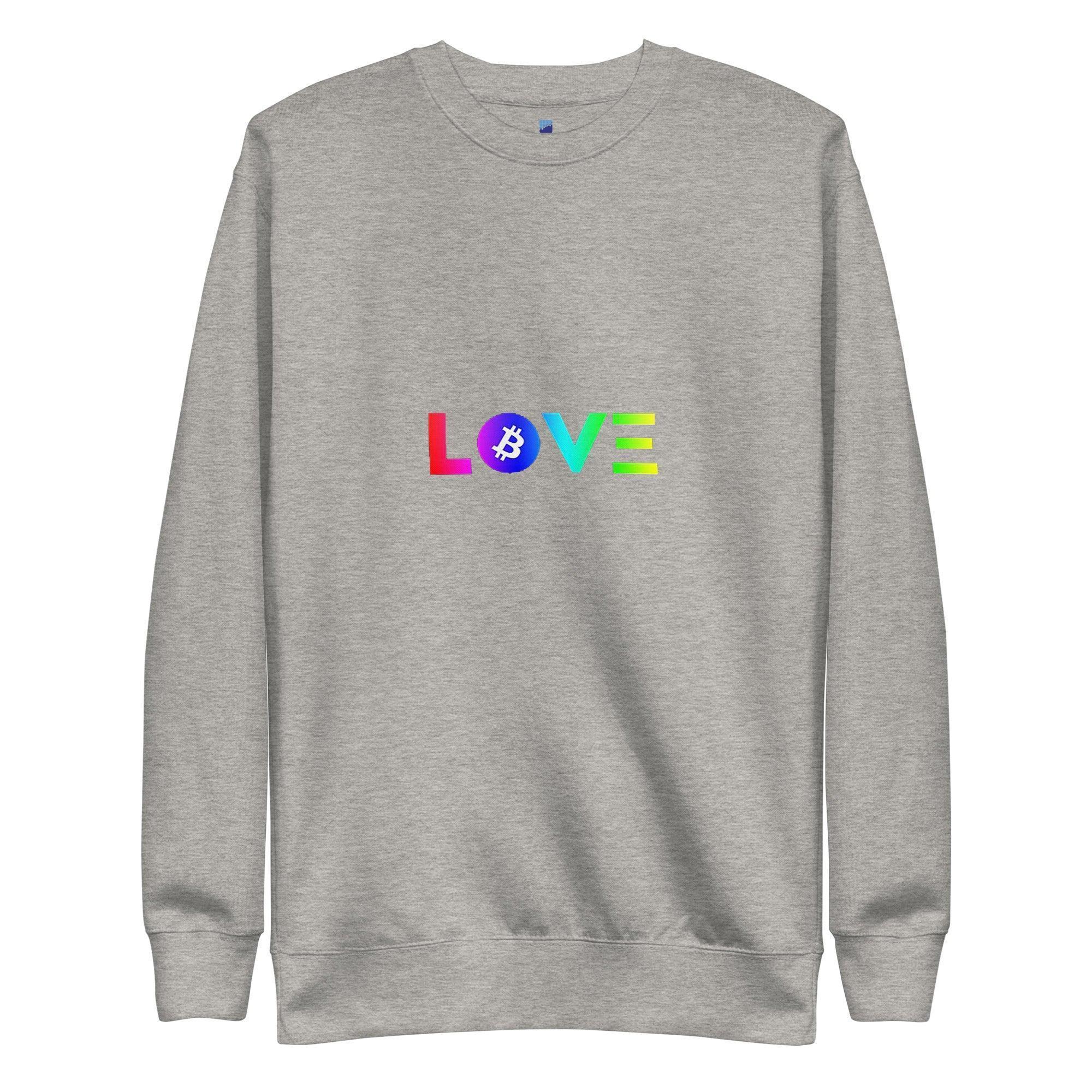Bitcoin Love Sweatshirt - InvestmenTees