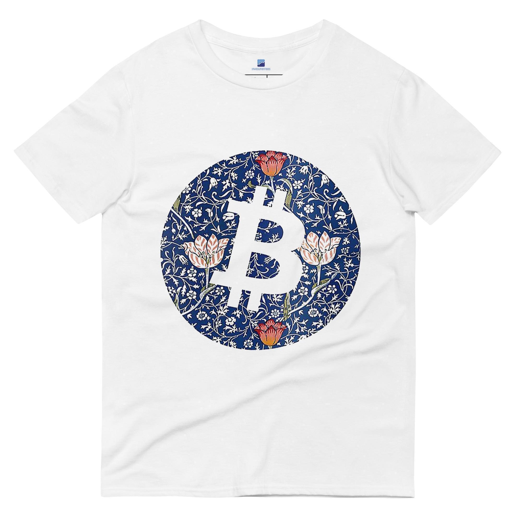 Bitcoin Mosaic Flowers T-Shirt - InvestmenTees