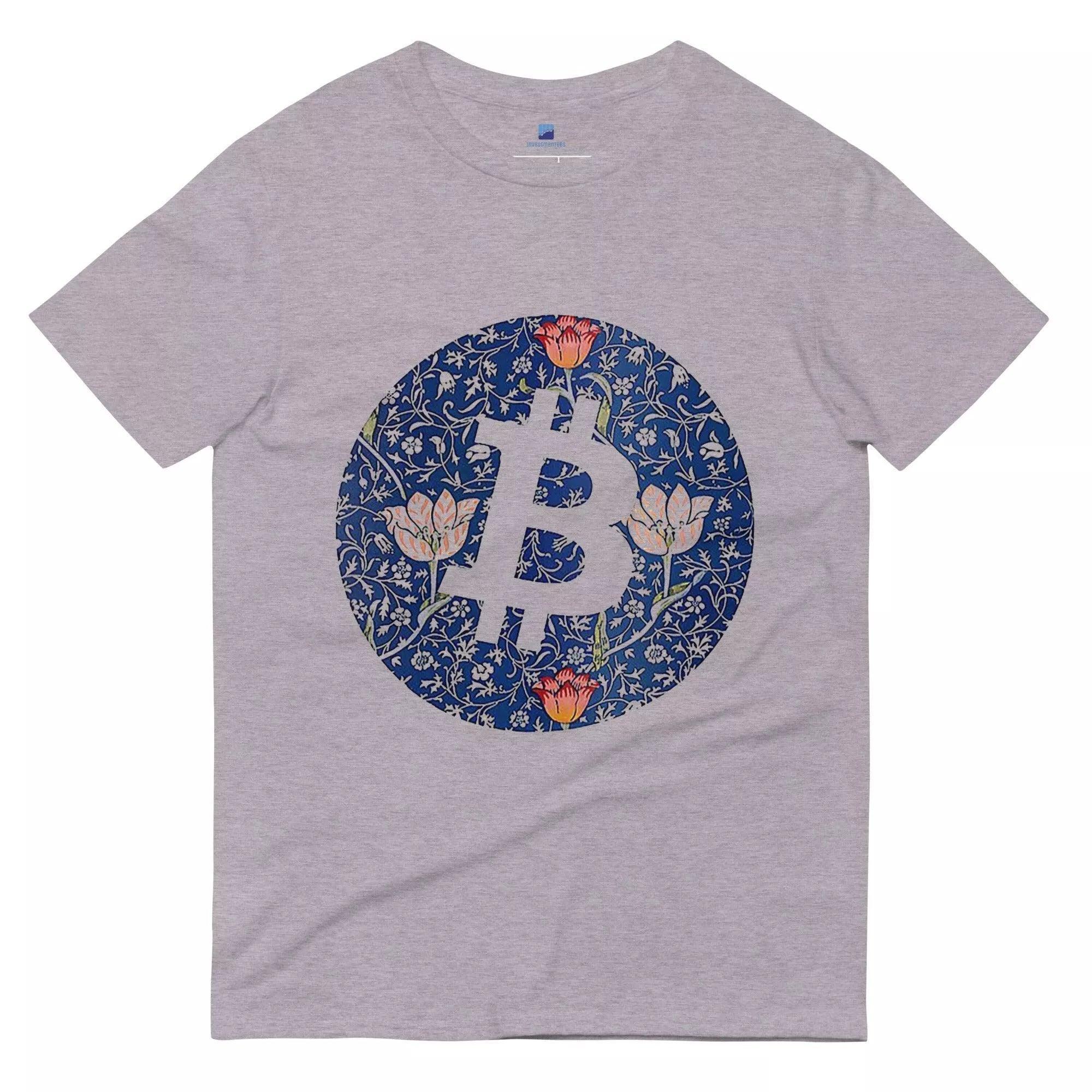 Bitcoin Mosaic Flowers T-Shirt - InvestmenTees