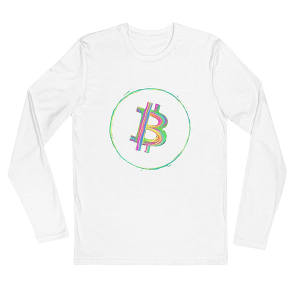 Bitcoin Neon Long Sleeve T-Shirt - InvestmenTees