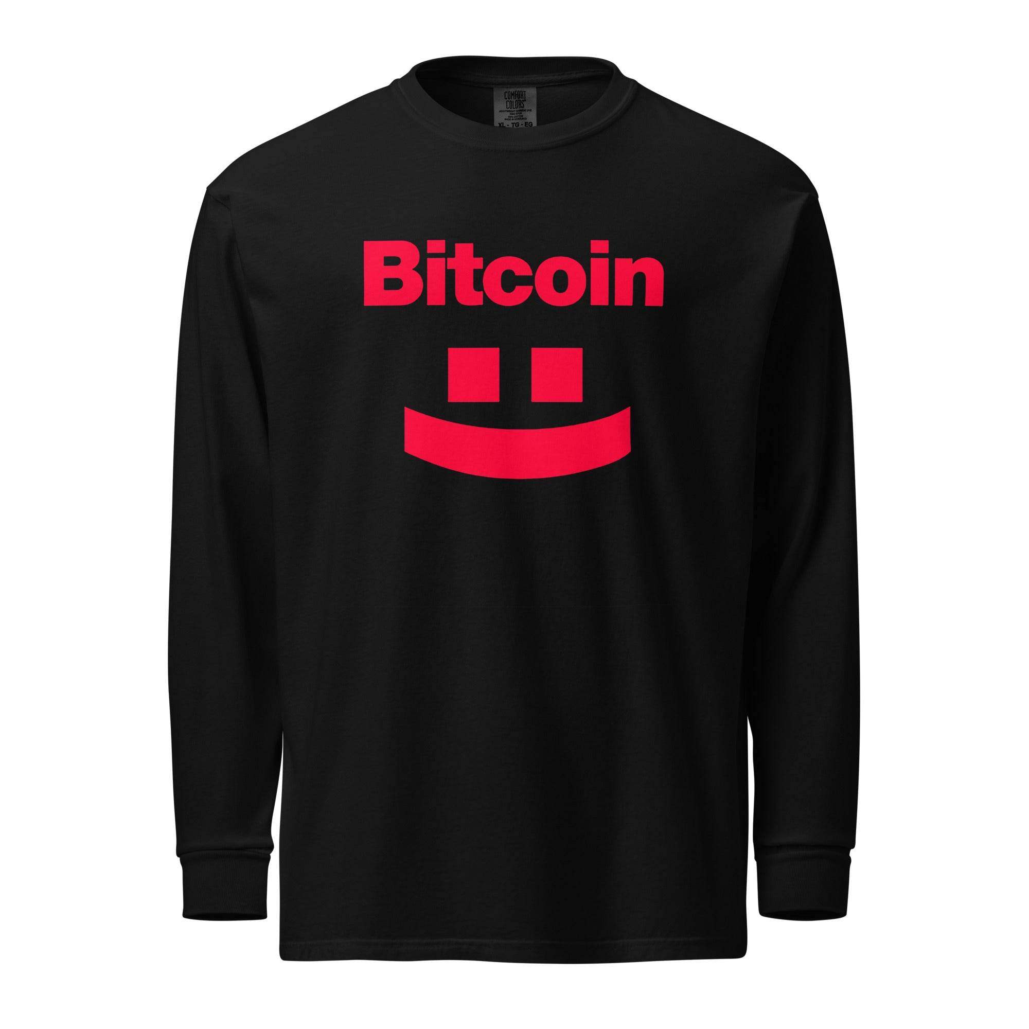 Bitcoin Smile Long Sleeve T-Shirt - InvestmenTees