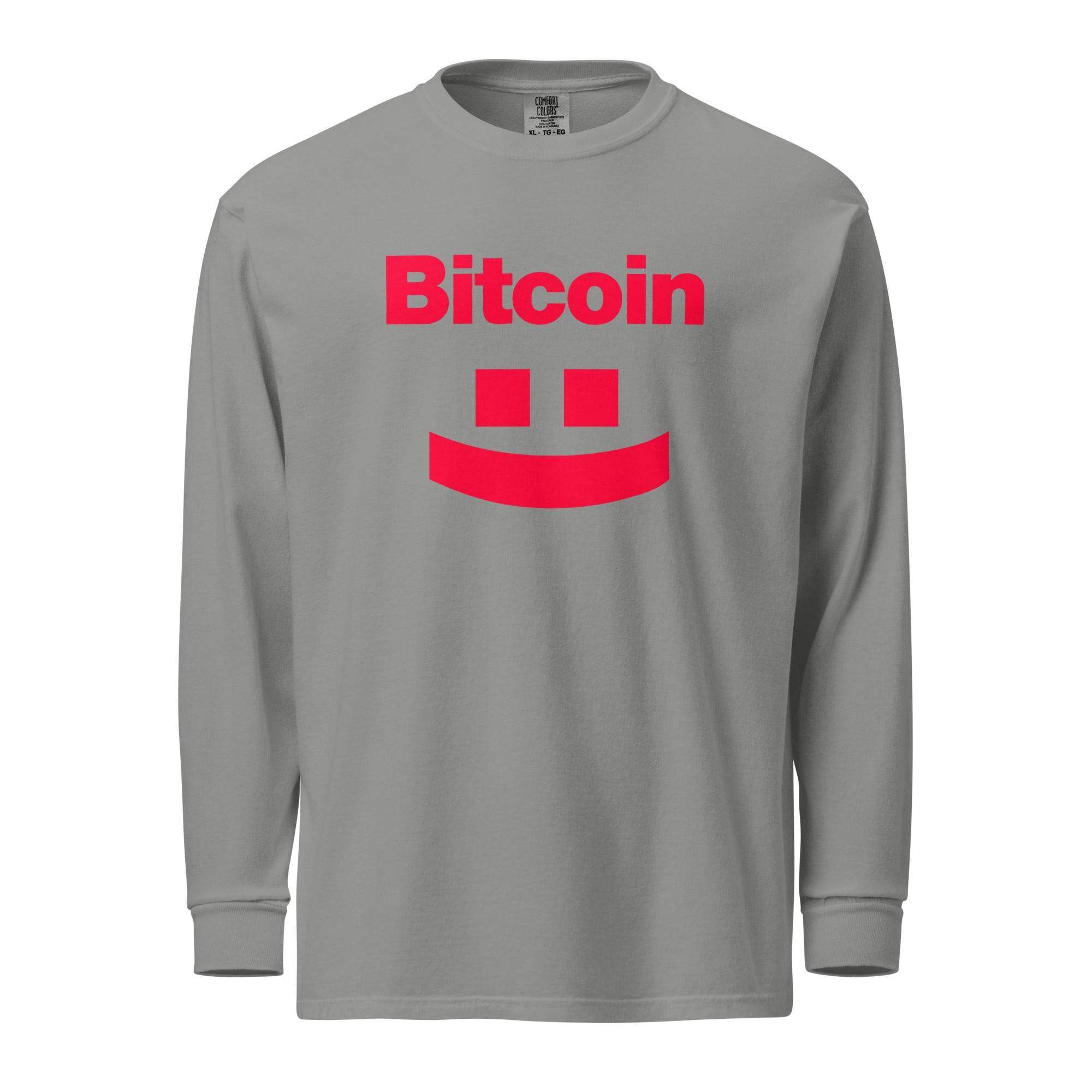 Bitcoin Smile Long Sleeve T-Shirt - InvestmenTees