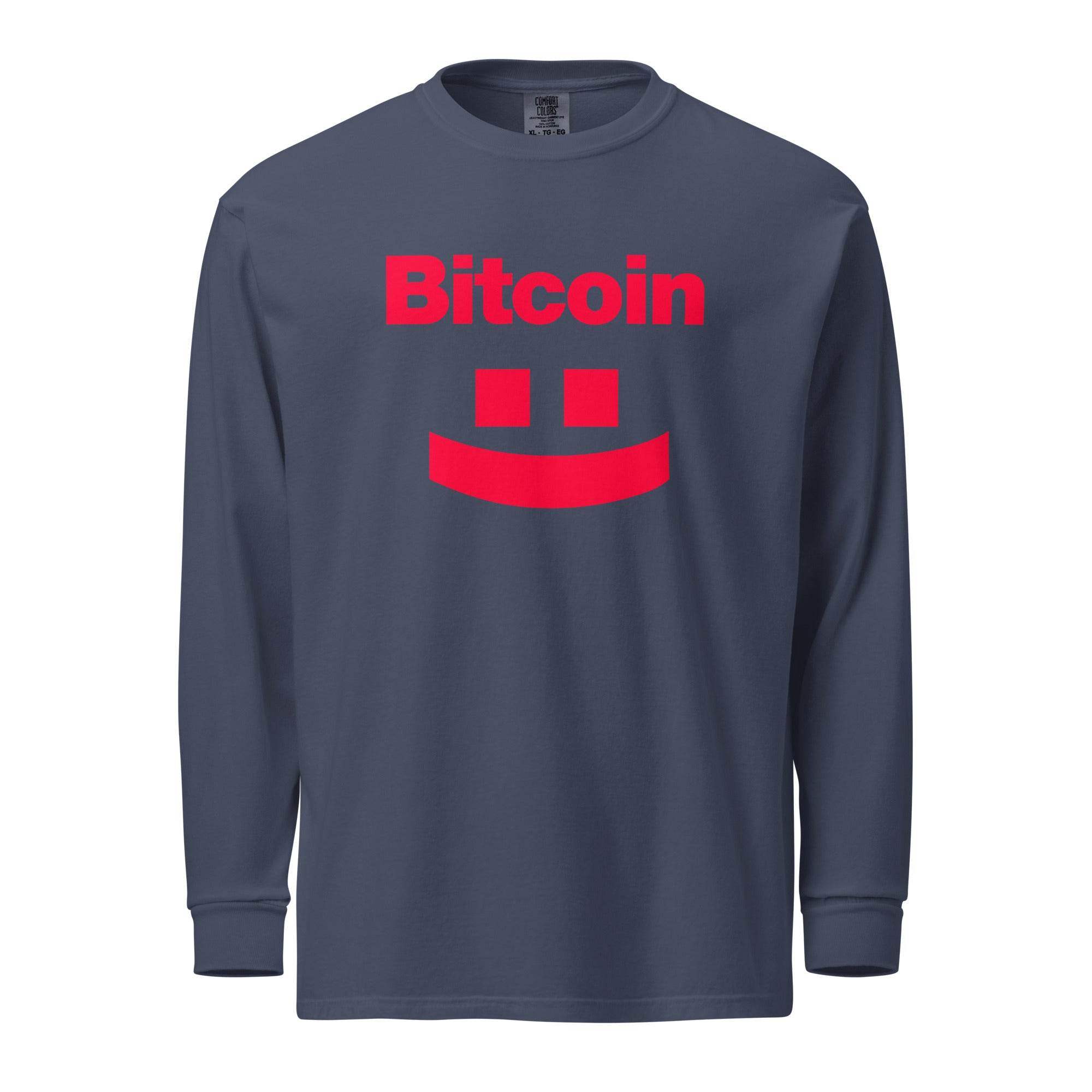 Bitcoin Smile Long Sleeve T-Shirt - InvestmenTees