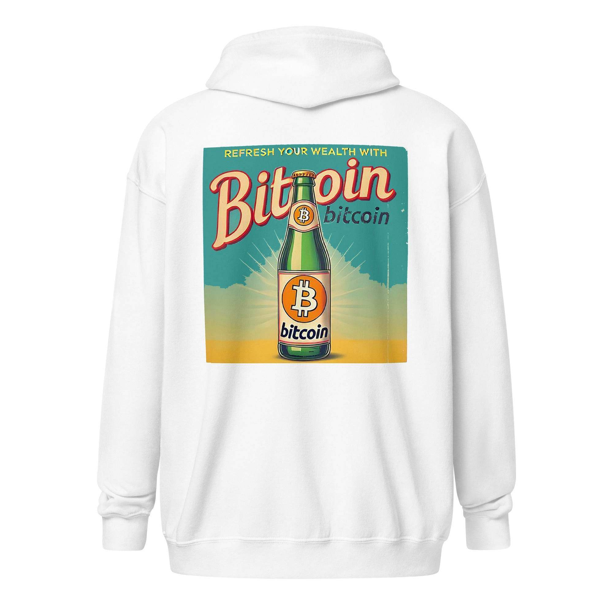 Bitcoin Wealth Zip Up Hoodie - InvestmenTees