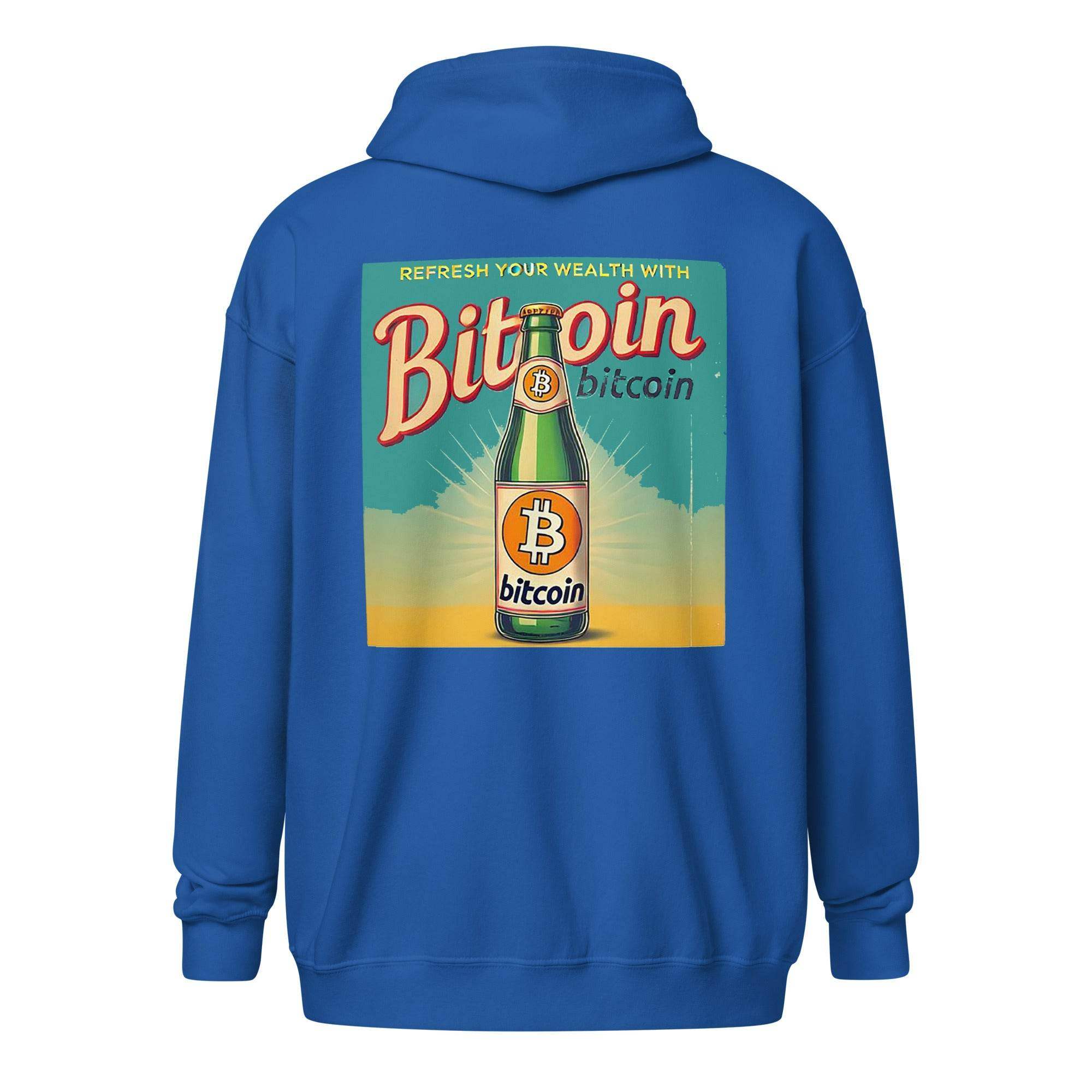 Bitcoin Wealth Zip Up Hoodie - InvestmenTees