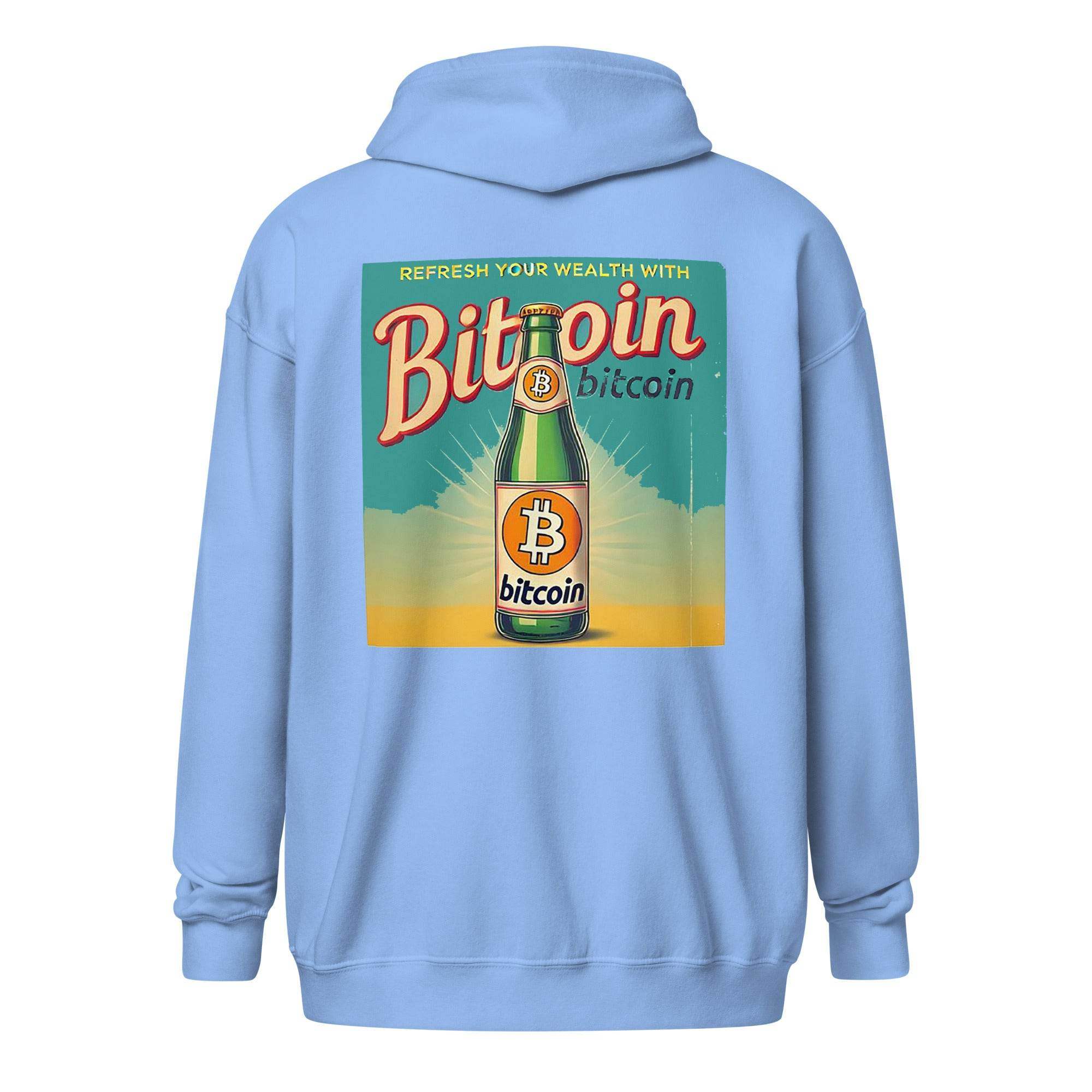 Bitcoin Wealth Zip Up Hoodie - InvestmenTees