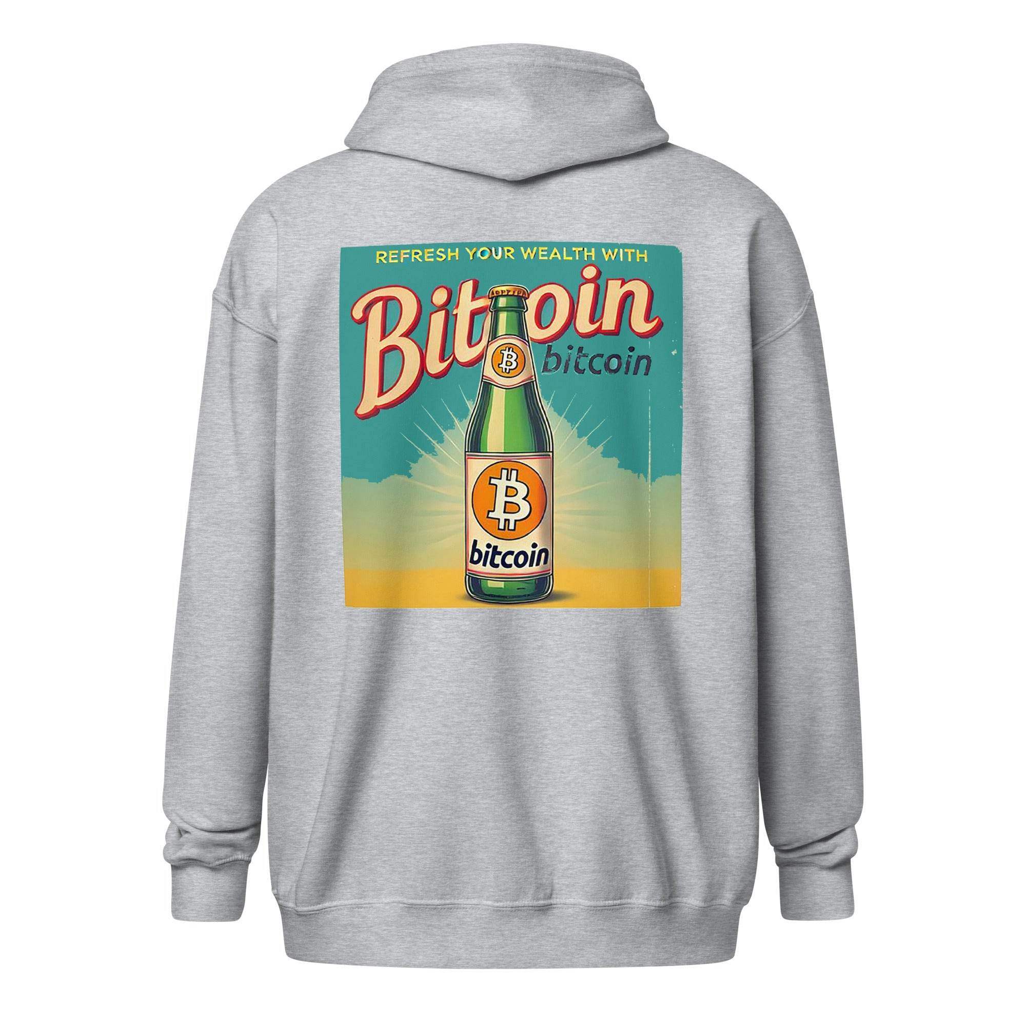 Bitcoin Wealth Zip Up Hoodie - InvestmenTees