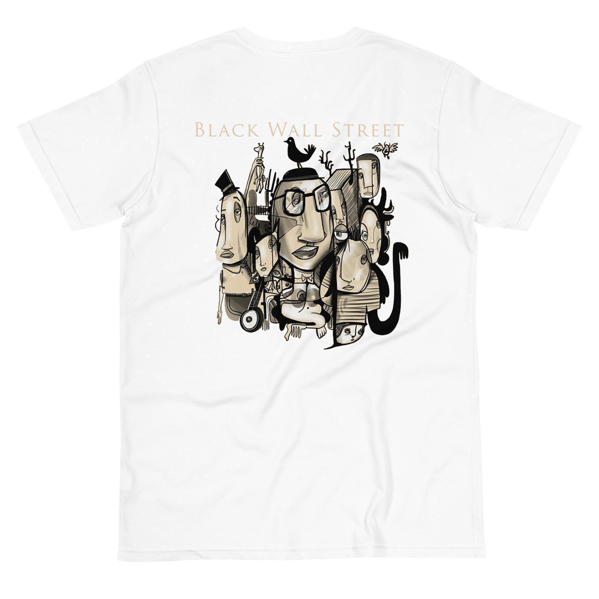 Black Wall Street Art Heads T-Shirt - InvestmenTees
