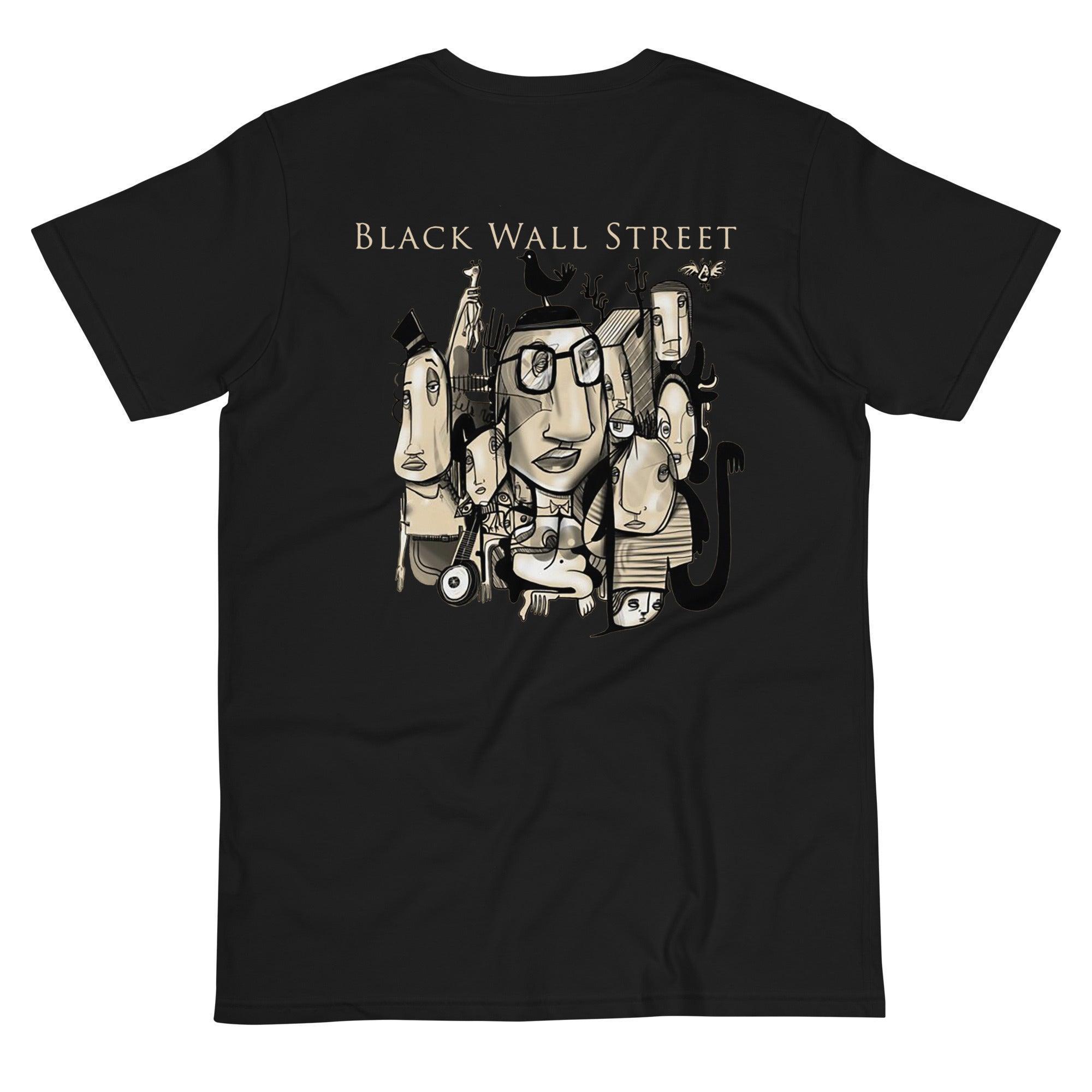Black Wall Street Art Heads T-Shirt - InvestmenTees
