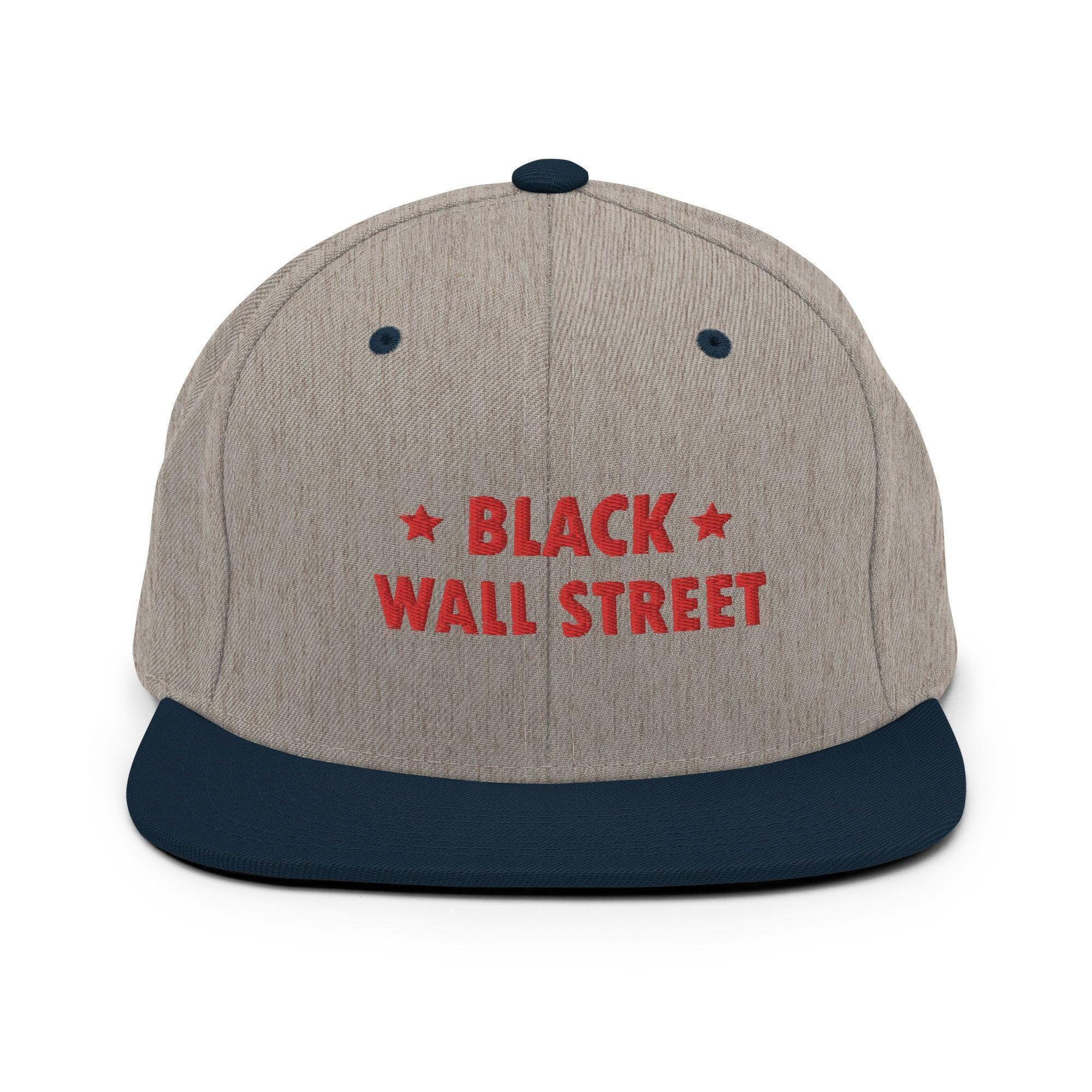 Black Wall Street Snapback Hat - InvestmenTees