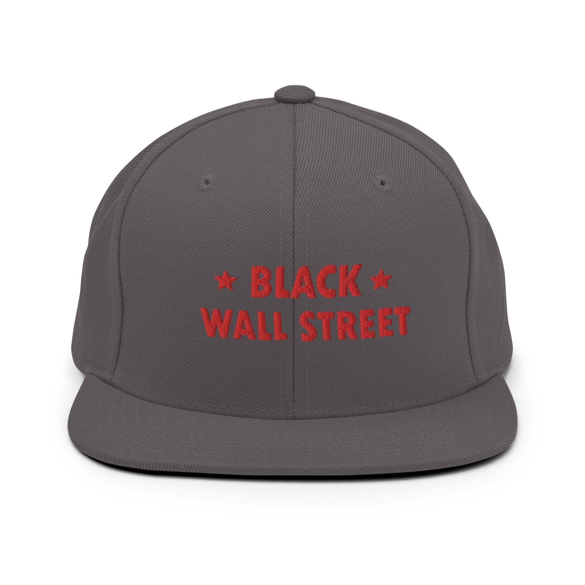 Black Wall Street Snapback Hat - InvestmenTees