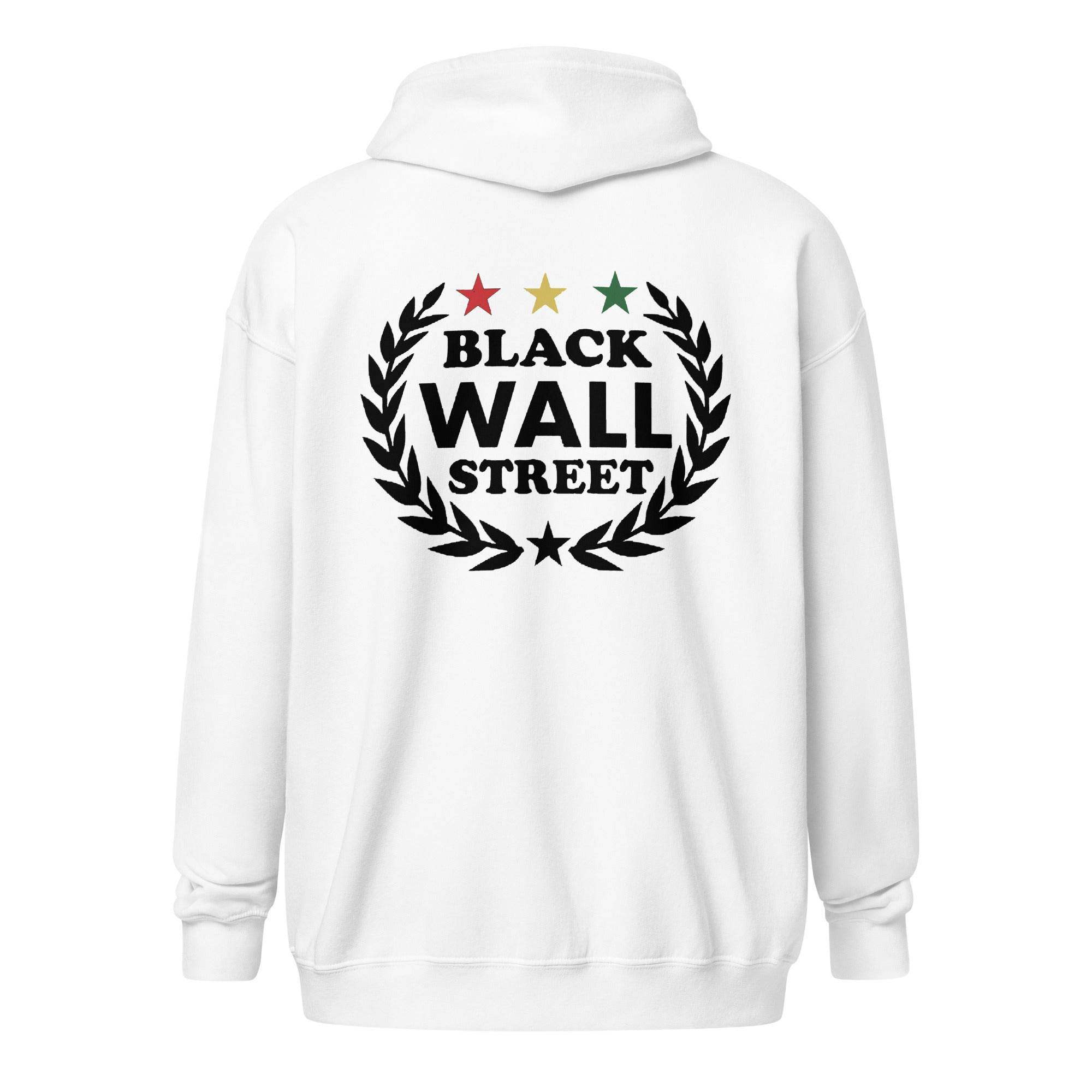 Black Wall Street Zip Up Hoodie - InvestmenTees