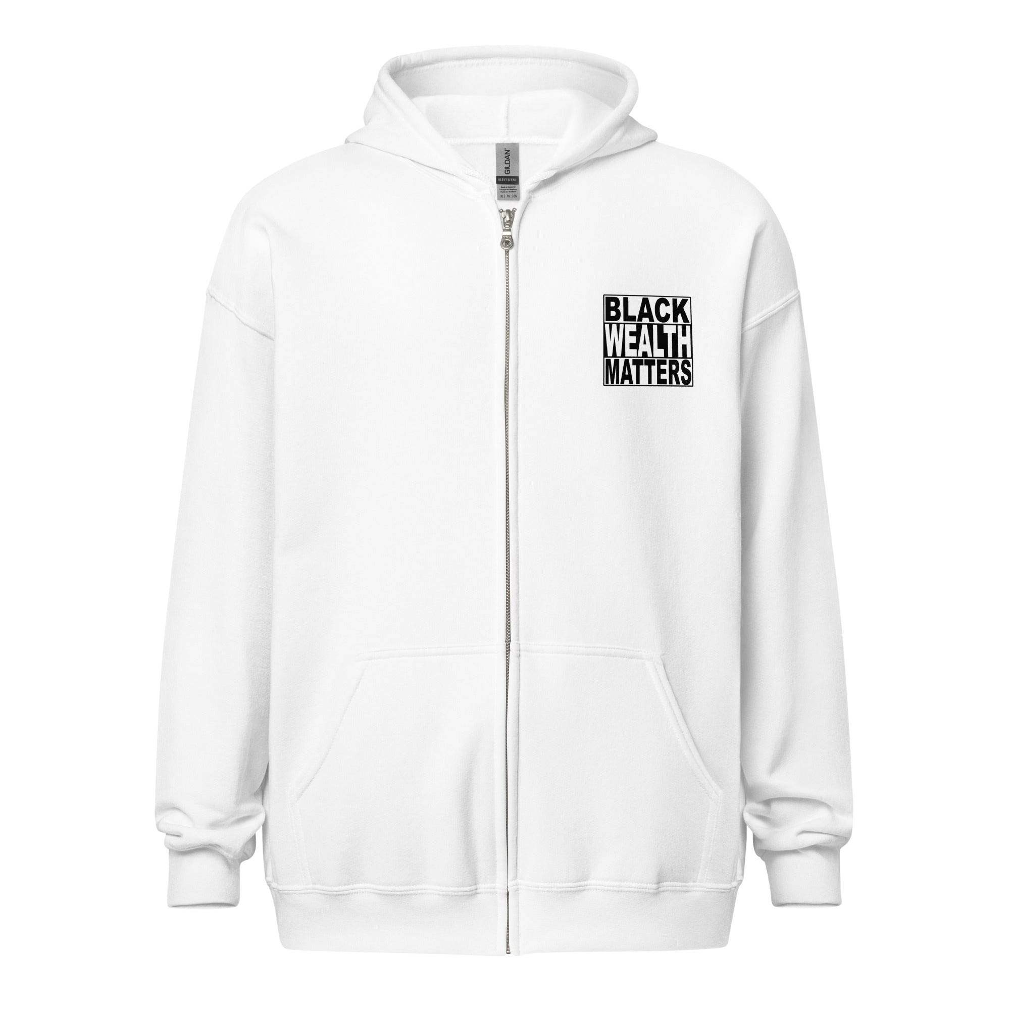 Black Wall Street Zip Up Hoodie - InvestmenTees