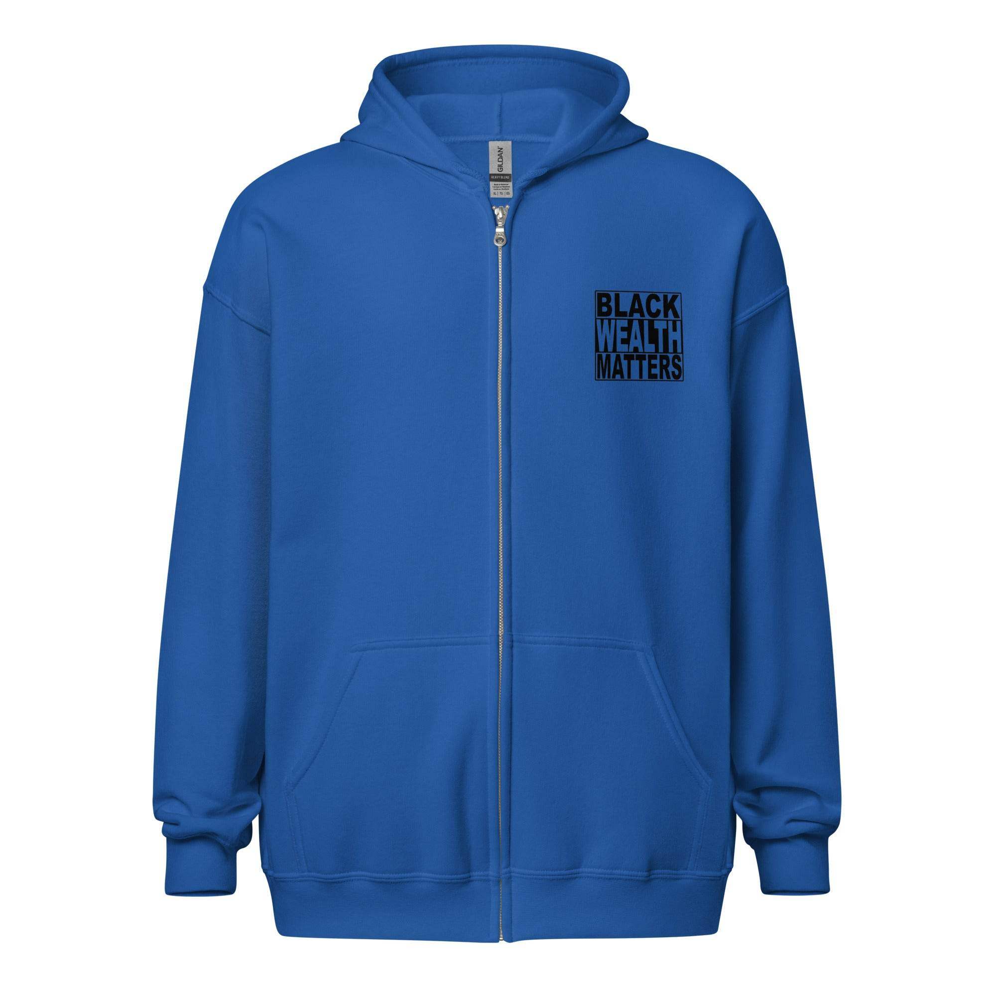 Black Wall Street Zip Up Hoodie - InvestmenTees