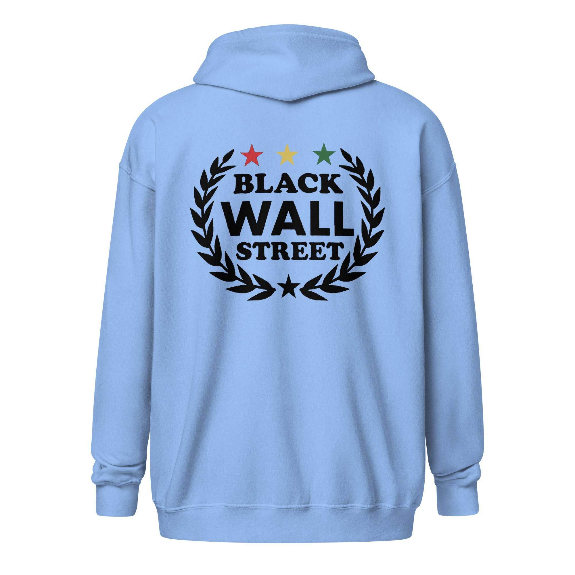 Black Wall Street Zip Up Hoodie - InvestmenTees