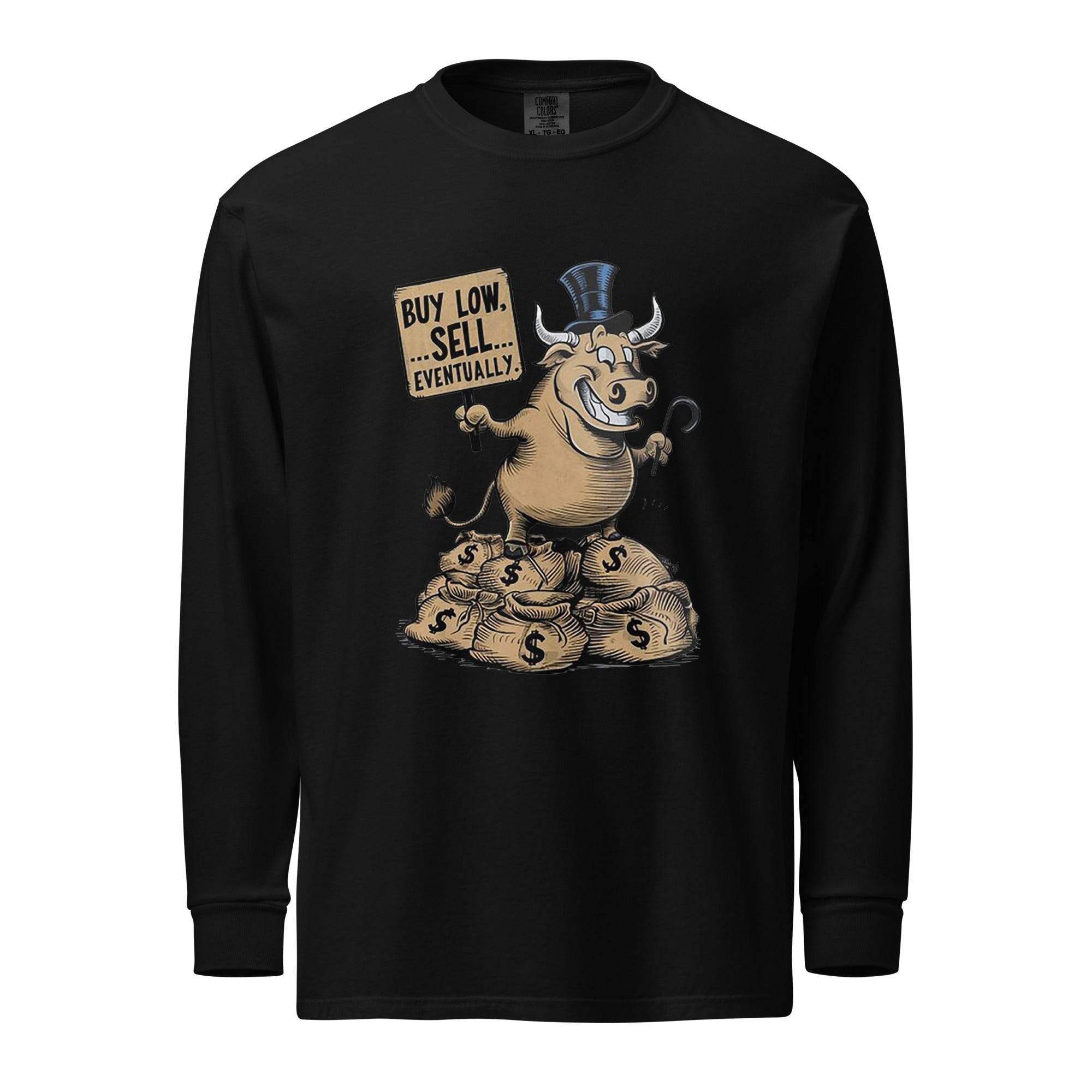 Buy Low Bull Long Sleeve T-Shirt - InvestmenTees