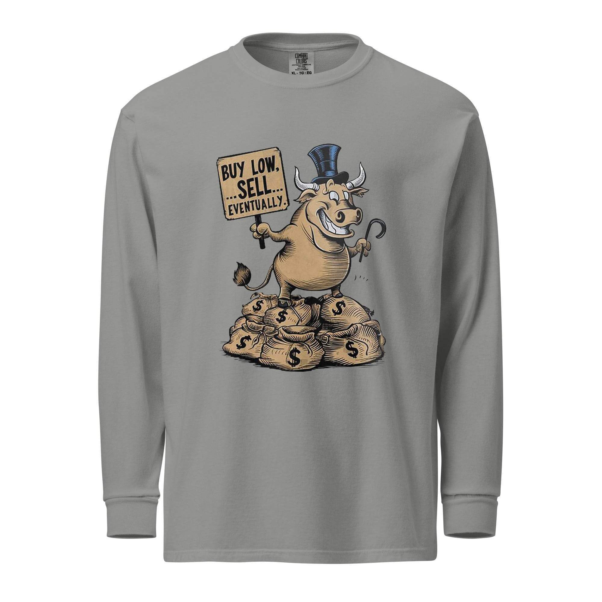 Buy Low Bull Long Sleeve T-Shirt - InvestmenTees