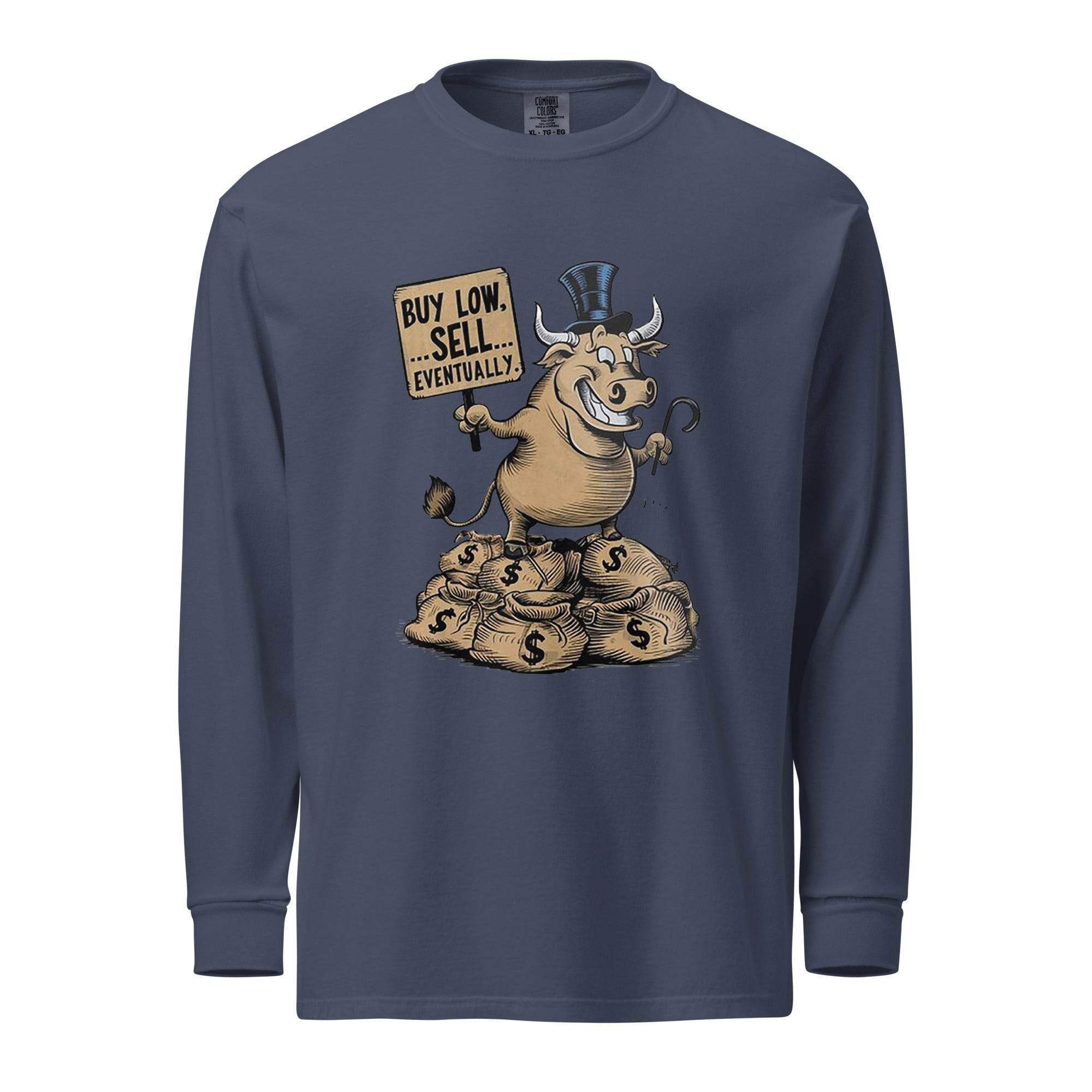 Buy Low Bull Long Sleeve T-Shirt - InvestmenTees