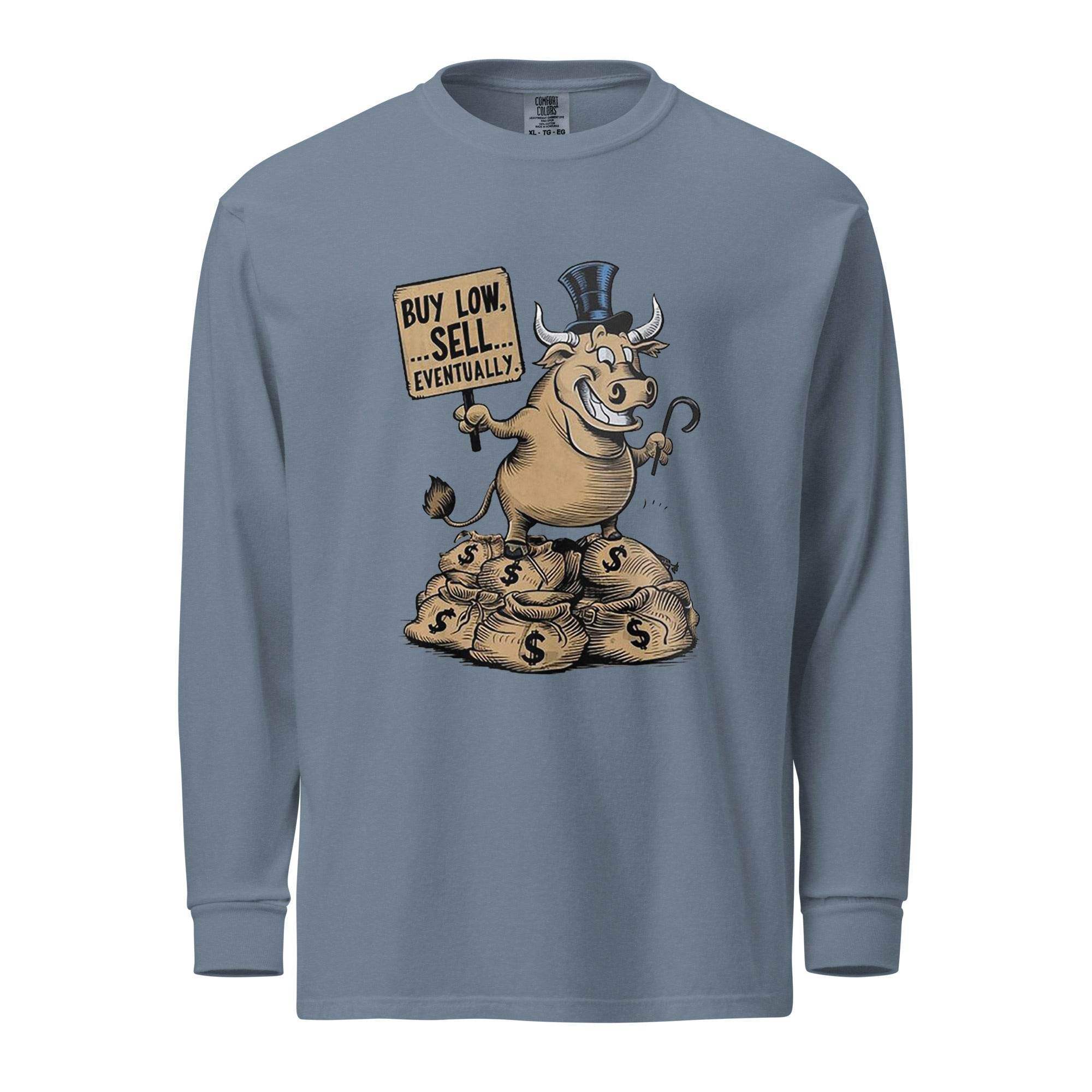 Buy Low Bull Long Sleeve T-Shirt - InvestmenTees