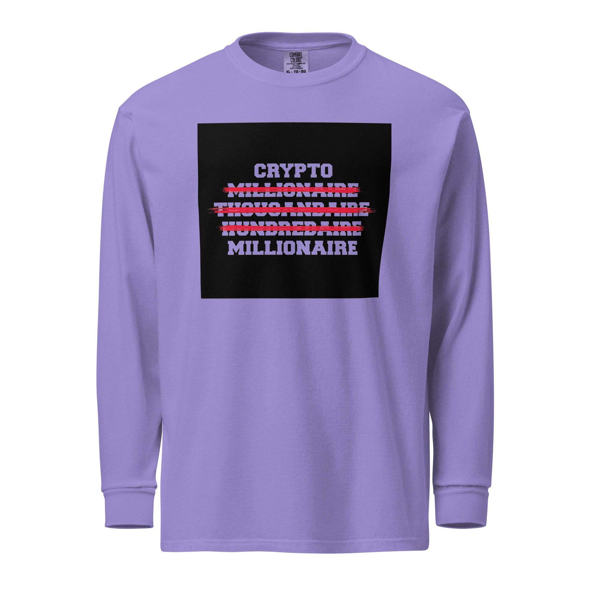 Crypto Millionaire Long Sleeve T-Shirt - InvestmenTees